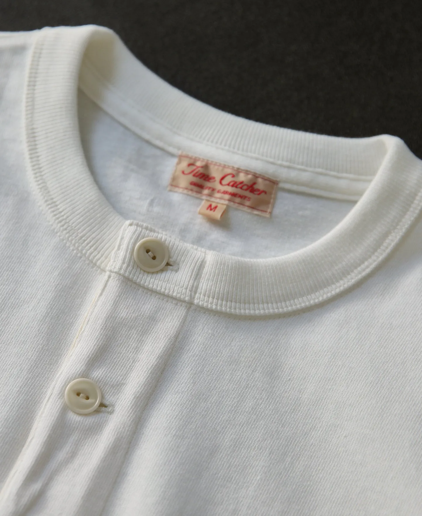 1930s Loopwheel Cotton Henley Shirt sold by Time Catcher product image thumbnail 4