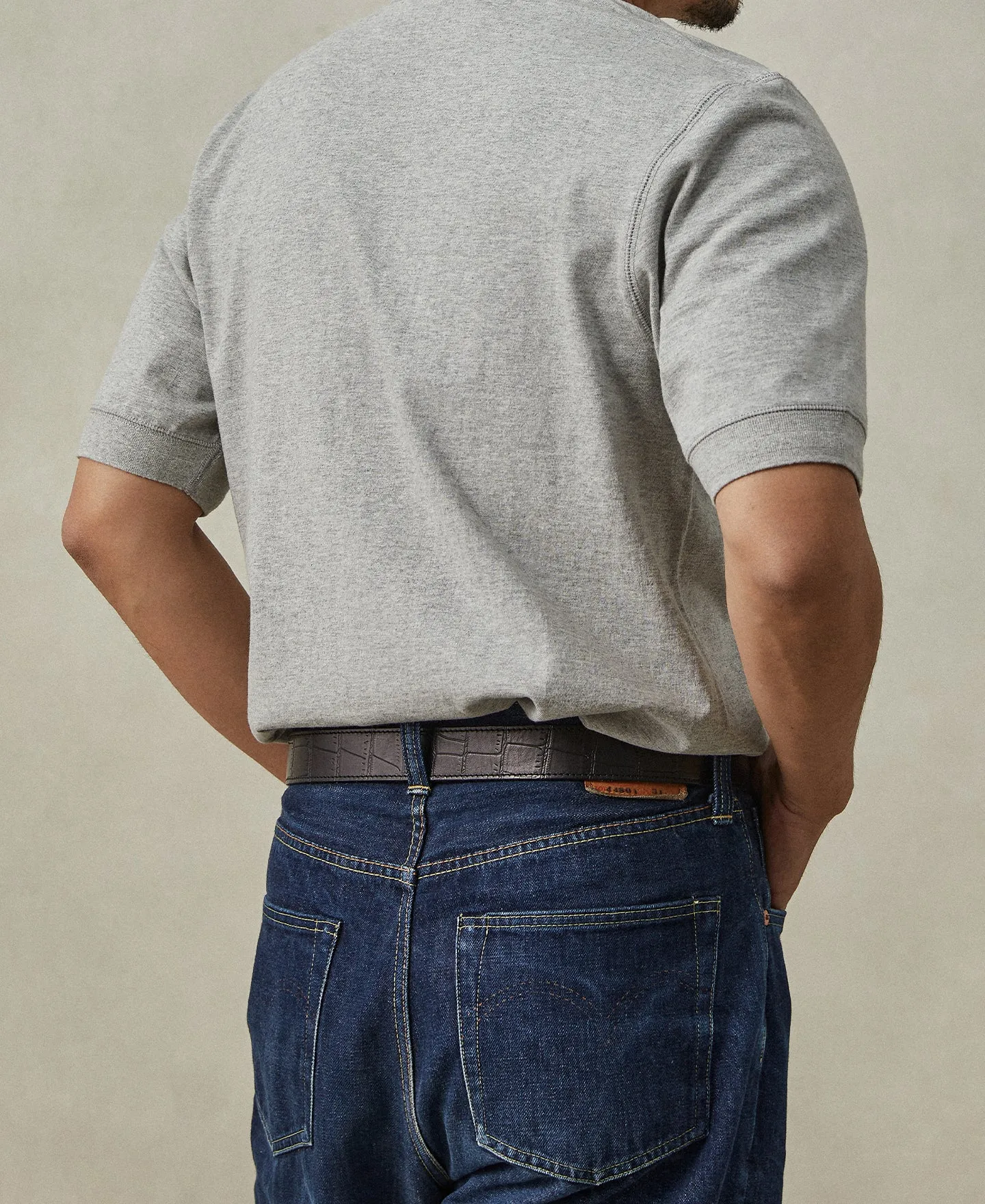 Heavyweight Cotton Tubular Short-Sleeve Henley Shirt sold by Time Catcher product image thumbnail 3