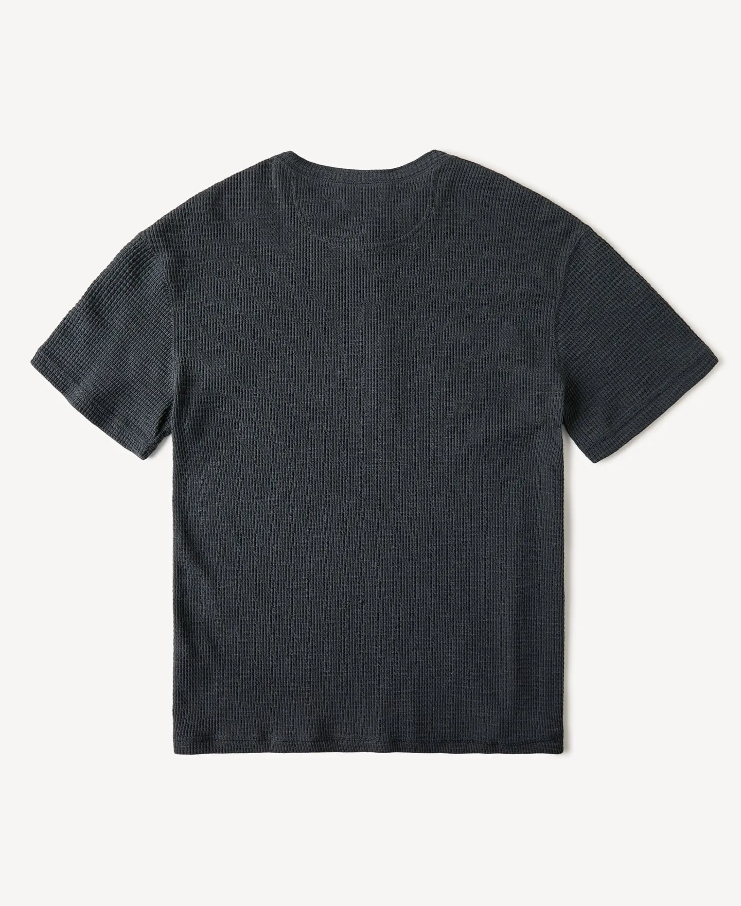 Honeycomb Waffle Knit Henley T-shirt sold by Time Catcher product image thumbnail 2