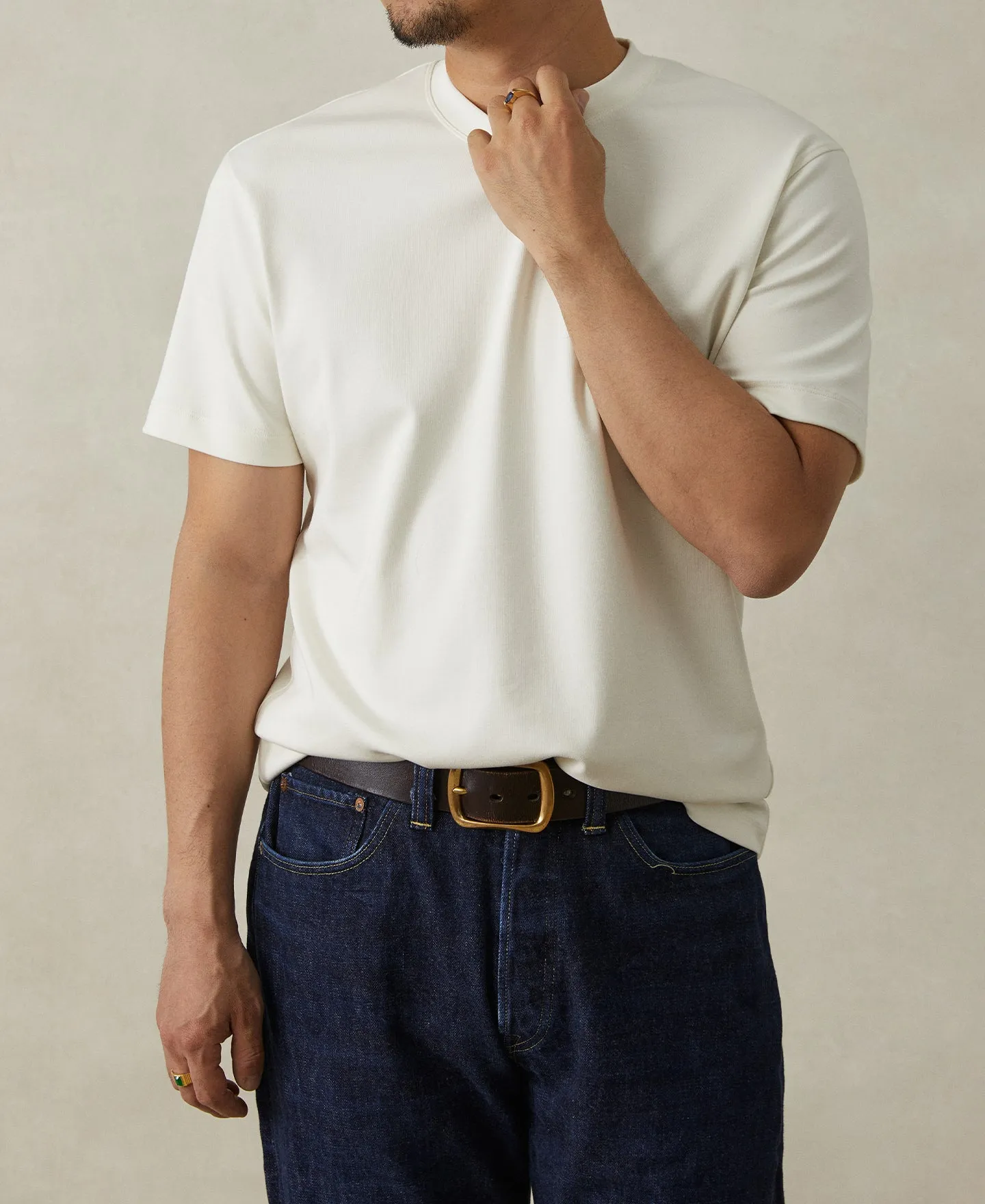 Classic Fit Cotton and Modal-Blend T-Shirt sold by Time Catcher product image thumbnail 4