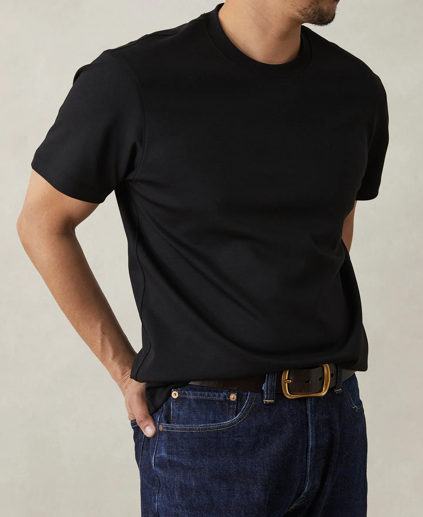 Classic Fit Cotton and Modal-Blend T-Shirt sold by Time Catcher product image thumbnail 2