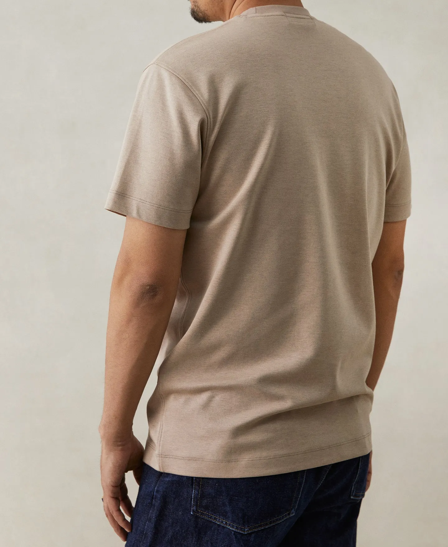 Classic Fit Cotton and Modal-Blend T-Shirt sold by Time Catcher product image thumbnail 3