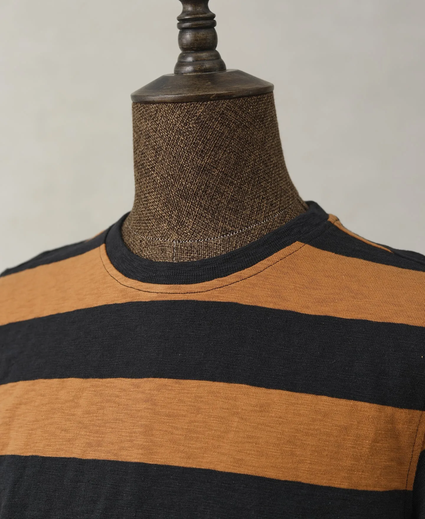 Slub Cotton Wide Striped T-Shirt sold by Time Catcher product image thumbnail 5