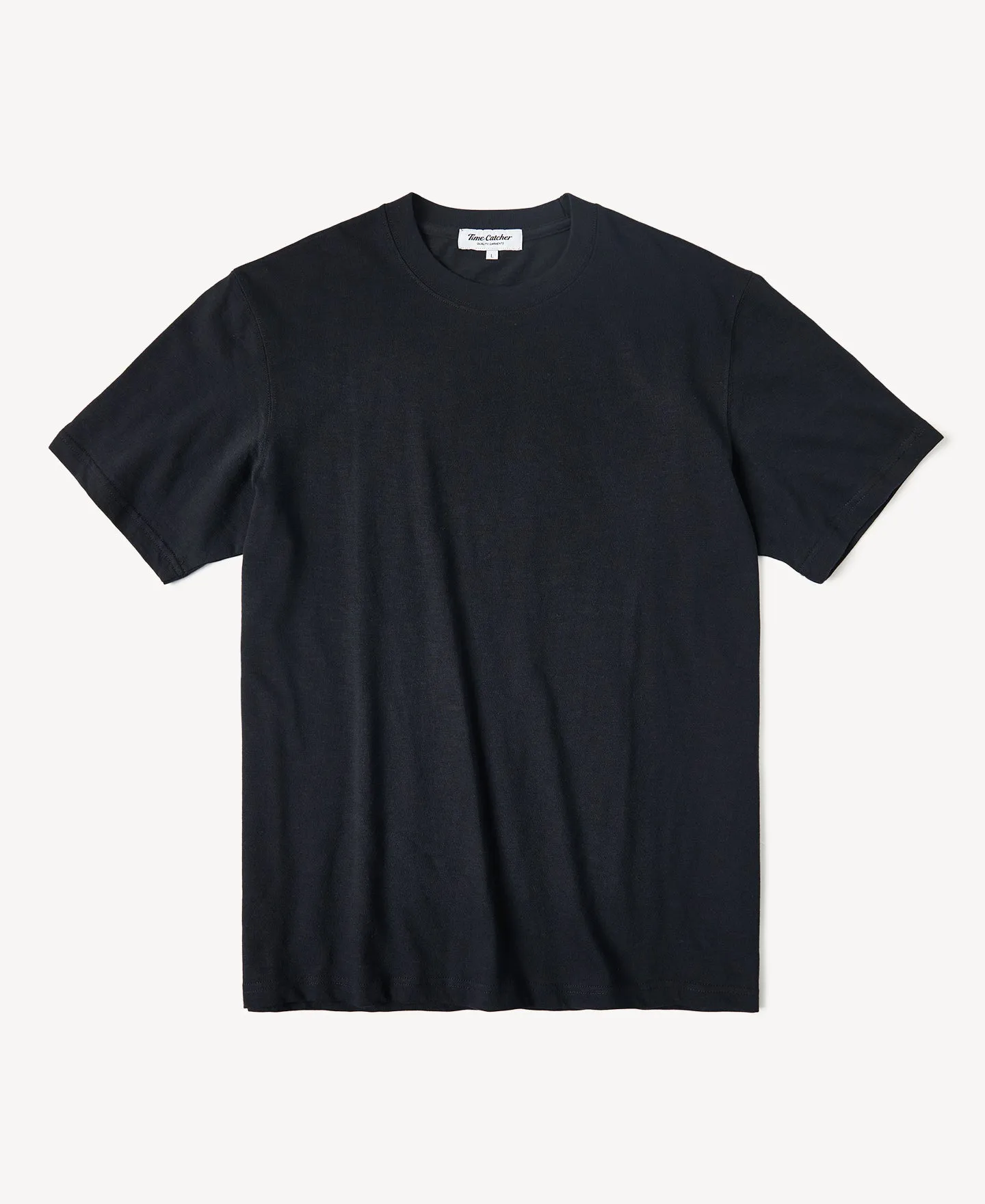 Classic Fit Loopwheel Slub Cotton T-Shirt sold by Time Catcher