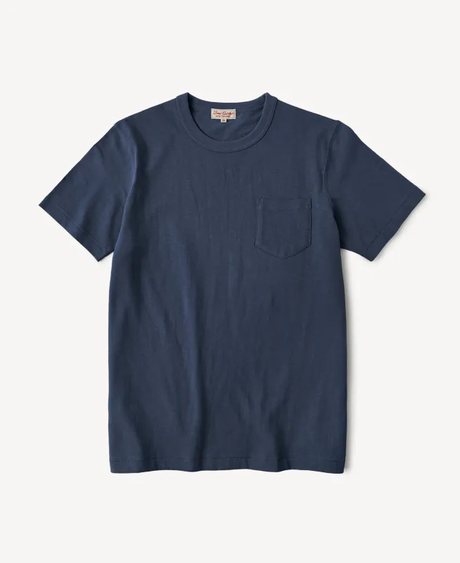 Classic Fit Loopwheel Slub Cotton Pocket T-Shirt made by Time Catcher
