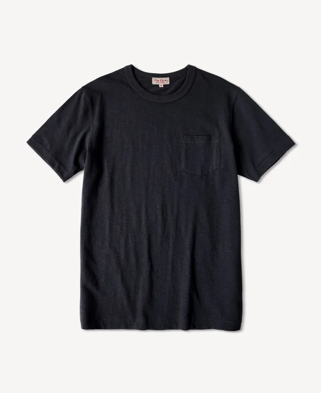 Classic Fit Loopwheel Slub Cotton Pocket T-Shirt sold by Time Catcher