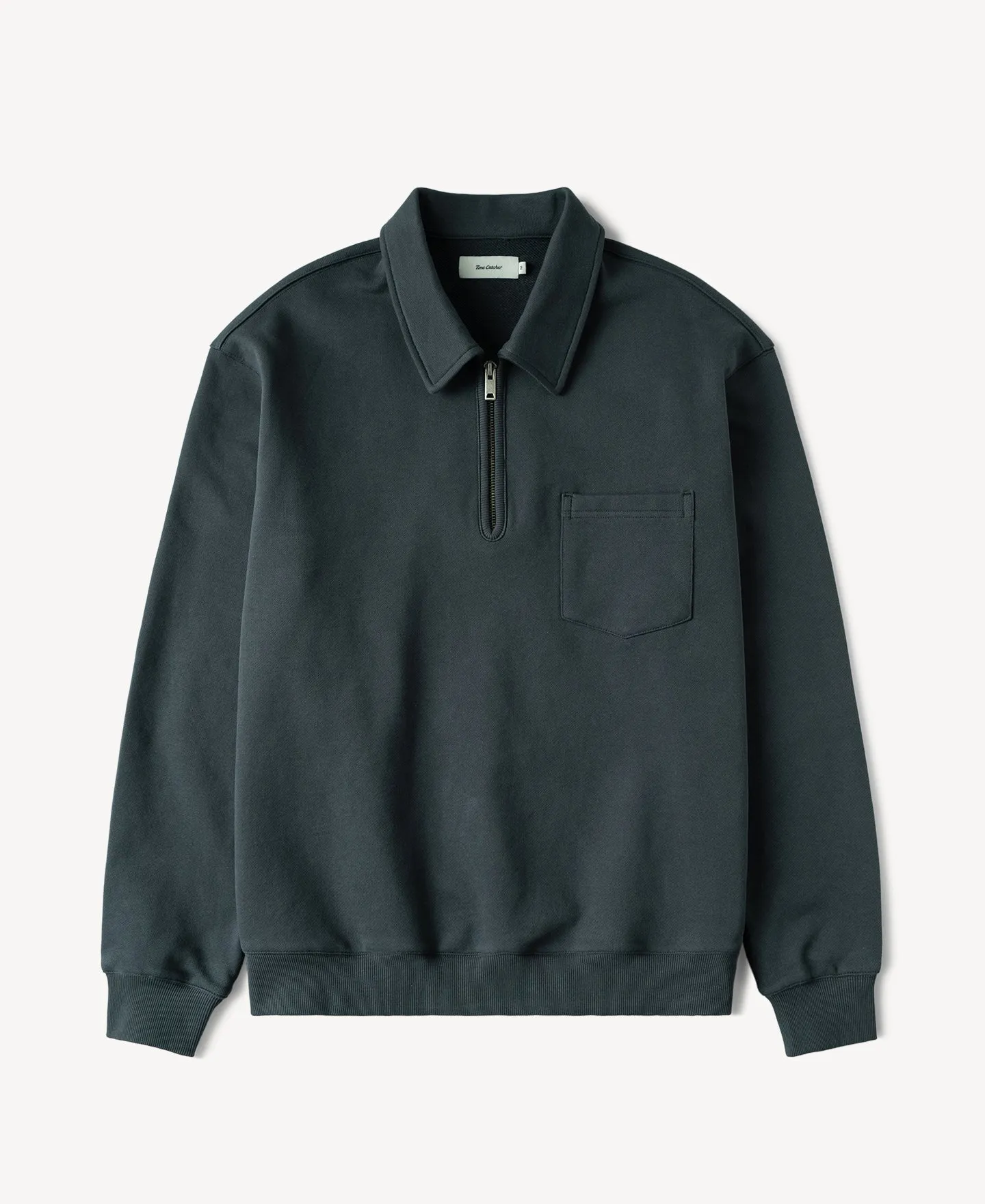 Heavyweight Quarter-Zip Collar Sweatshirt sold by Time Catcher