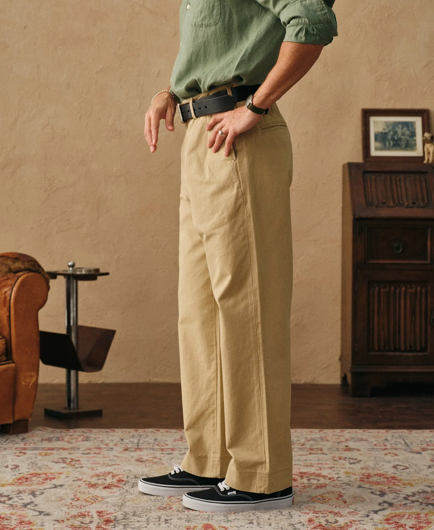 Classic Fit Two-pleated Chino sold by Time Catcher product image thumbnail 5