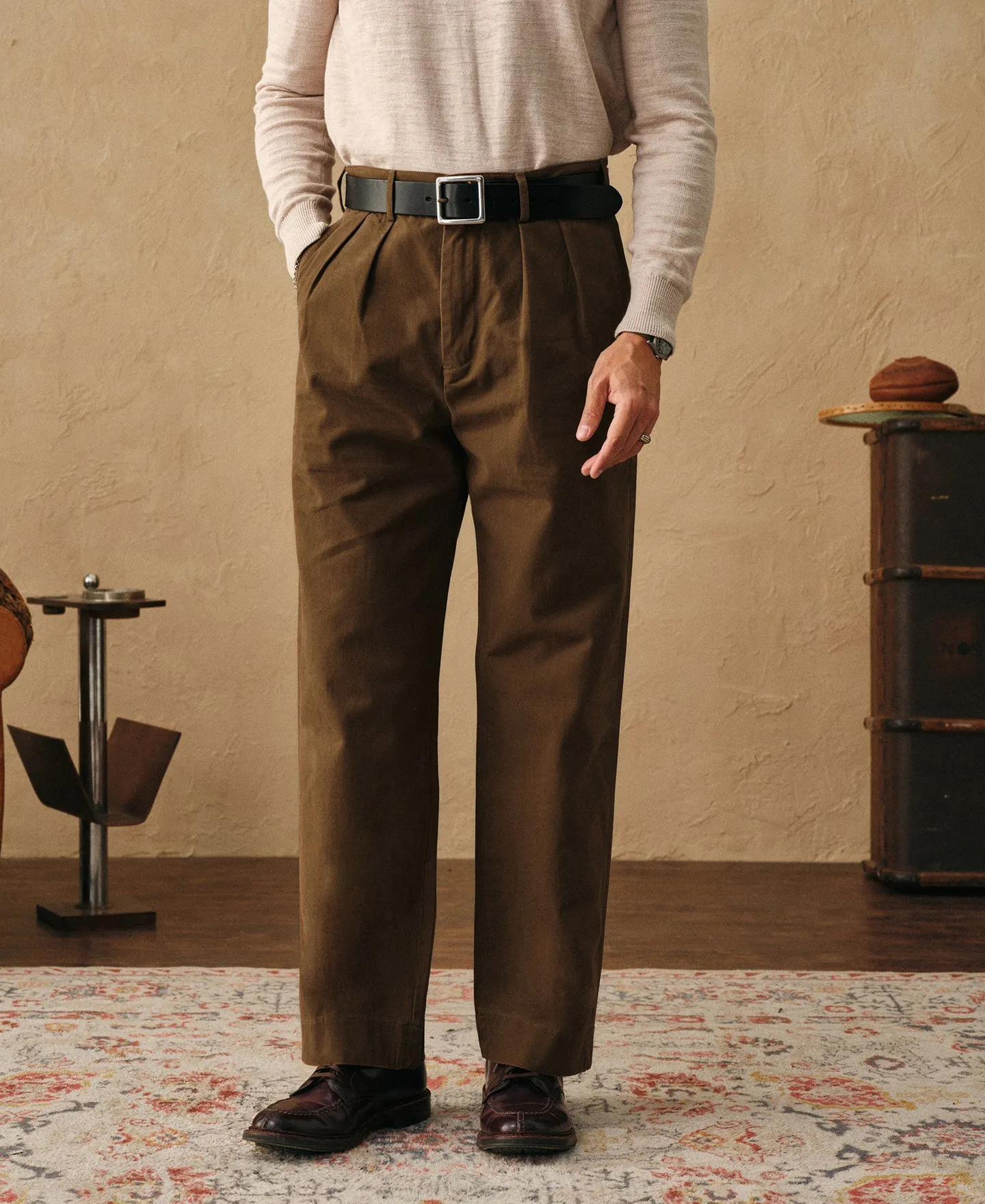 Classic Fit Two-pleated Chino sold by Time Catcher product image thumbnail 4