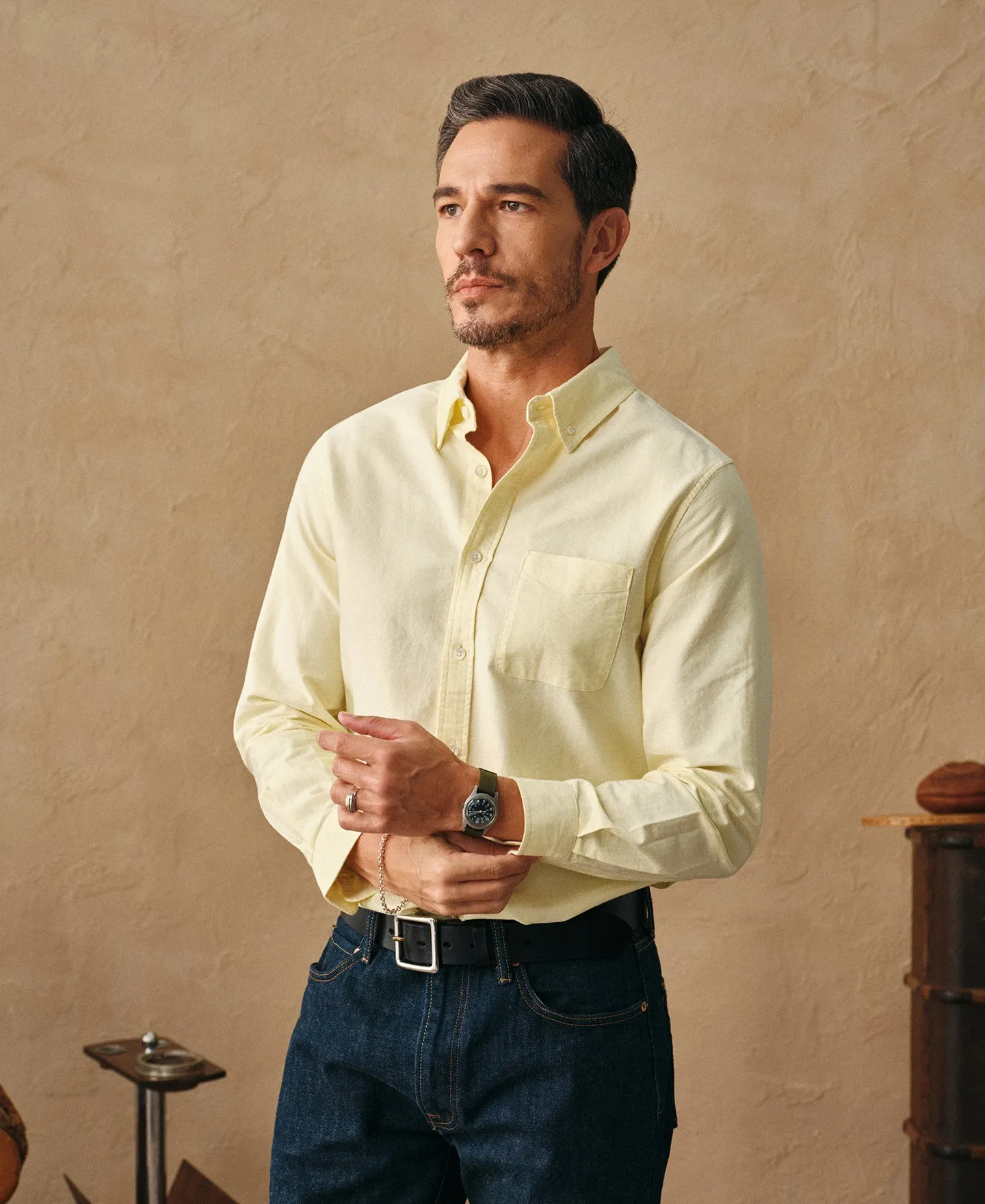 Classic Button-Down Oxford Shirt sold by Time Catcher product image thumbnail 3