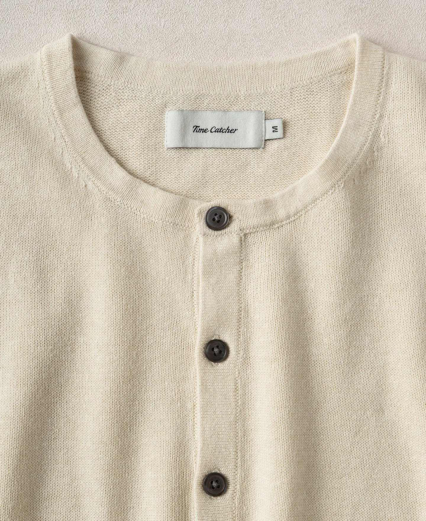 Linen Cotton Blend Knit Henley T-Shirt sold by Time Catcher product image thumbnail 5