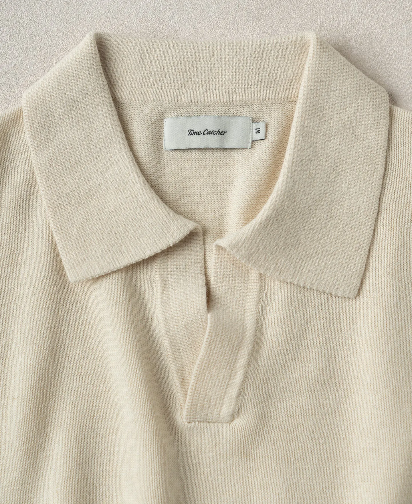 Linen Cotton Blend Knit Johnny Collar Polo sold by Time Catcher product image thumbnail 5