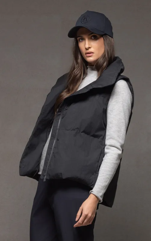 HIGH COLLAR DOWN VEST made by Alchemy Equipment
