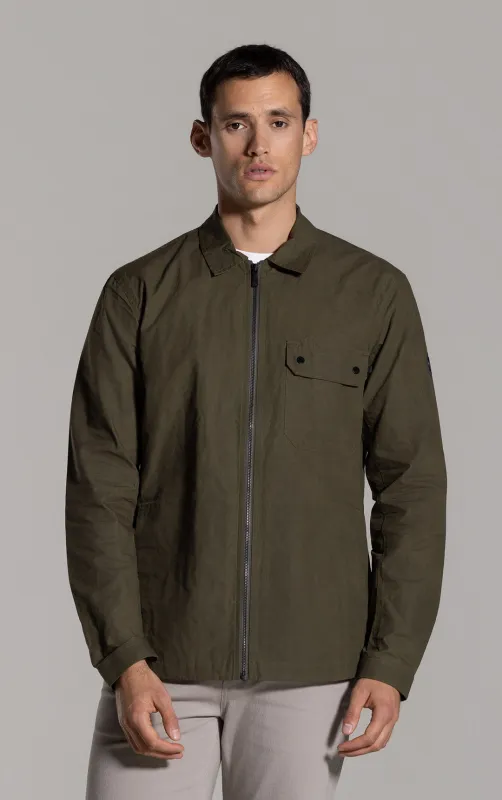 WAXED COTTON ZIP SHACKET made by Alchemy Equipment