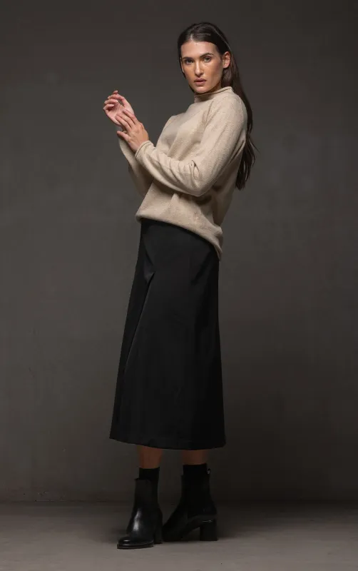 WOOL BLEND BOX PLEAT SKIRT made by Alchemy Equipment