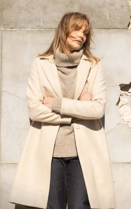 SINGLE BREASTED WOOL COAT - CLEARANCE made by Alchemy Equipment