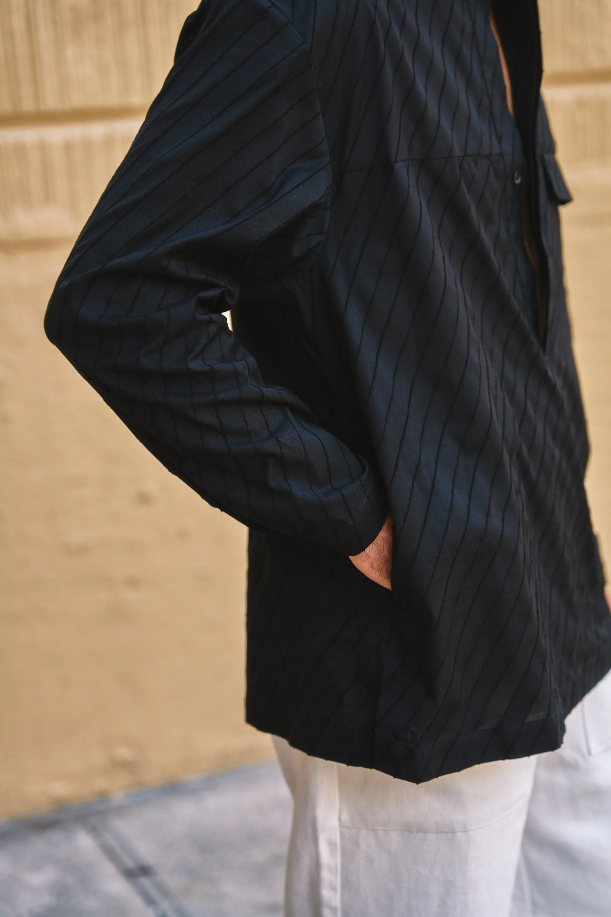 Band Collar Popover Shirt sold by SLOU product image thumbnail 5