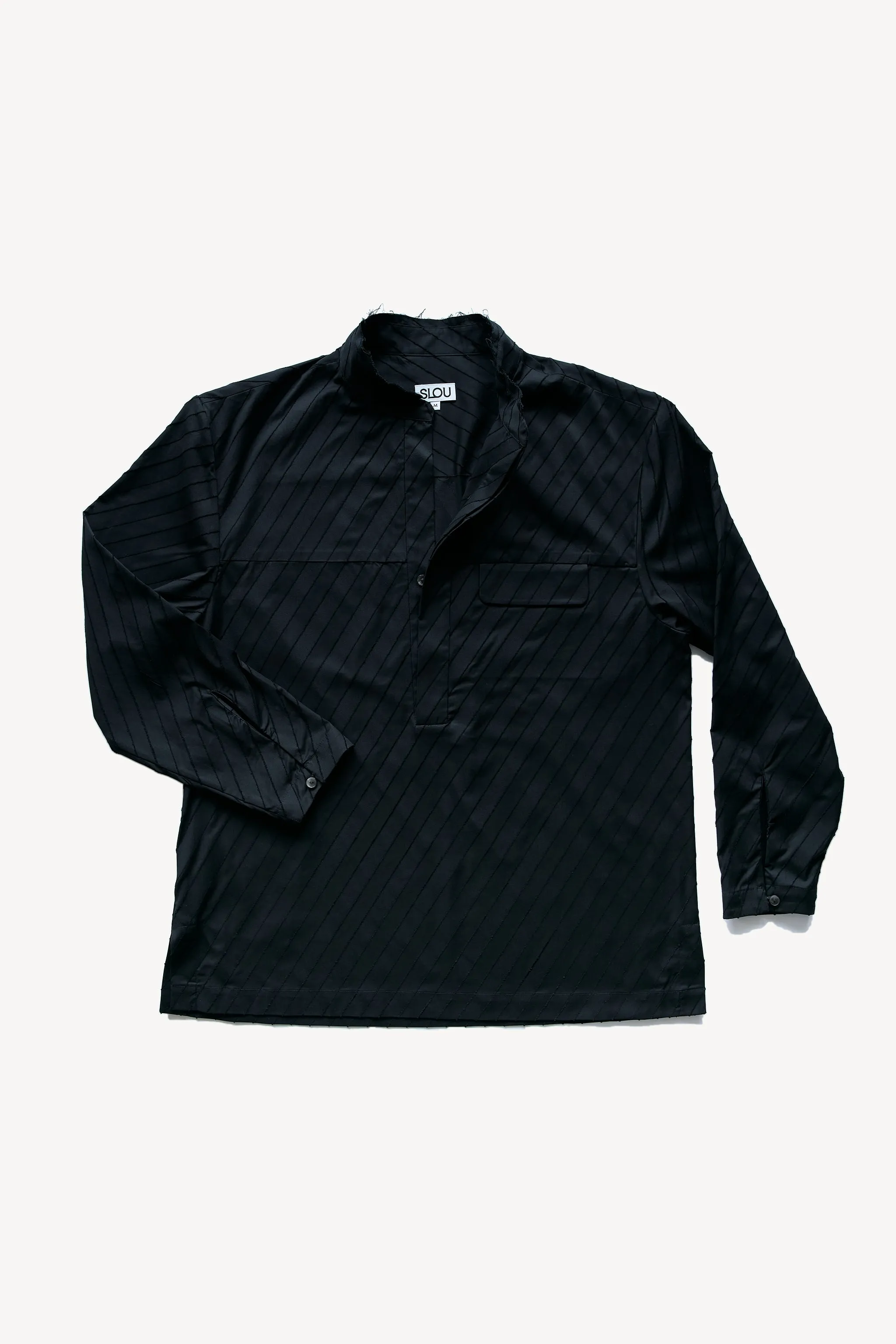 Band Collar Popover Shirt sold by SLOU