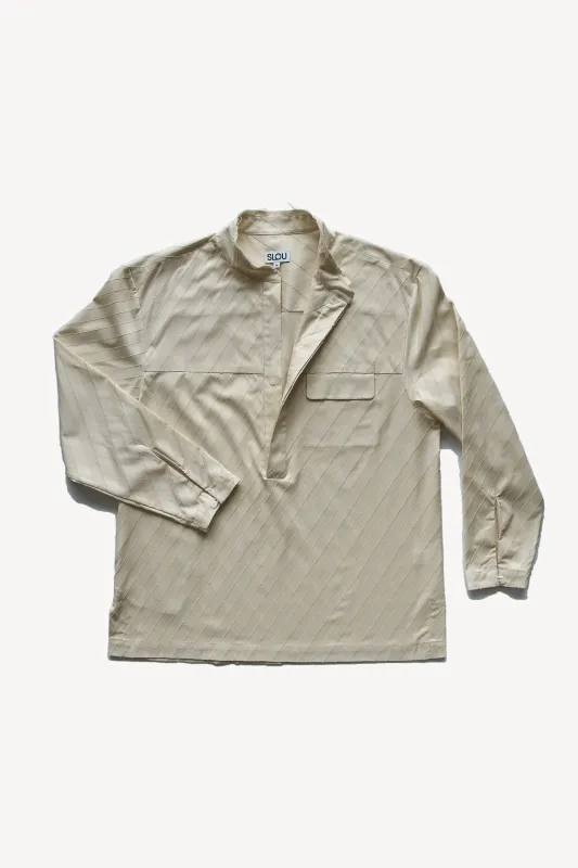 Band Collar Popover Shirt sold by SLOU