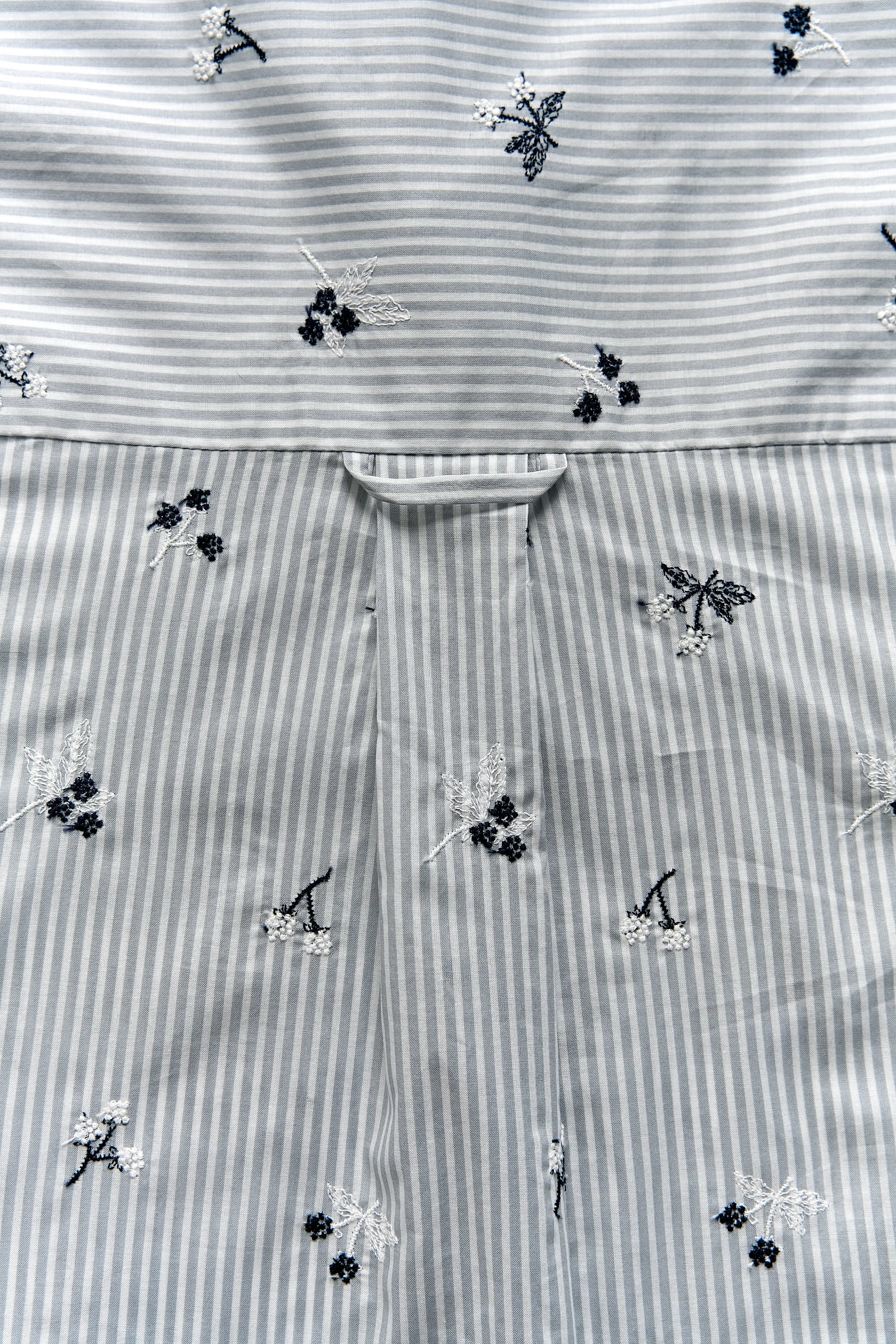 Band Collar Embroidered Shirt sold by SLOU product image thumbnail 4