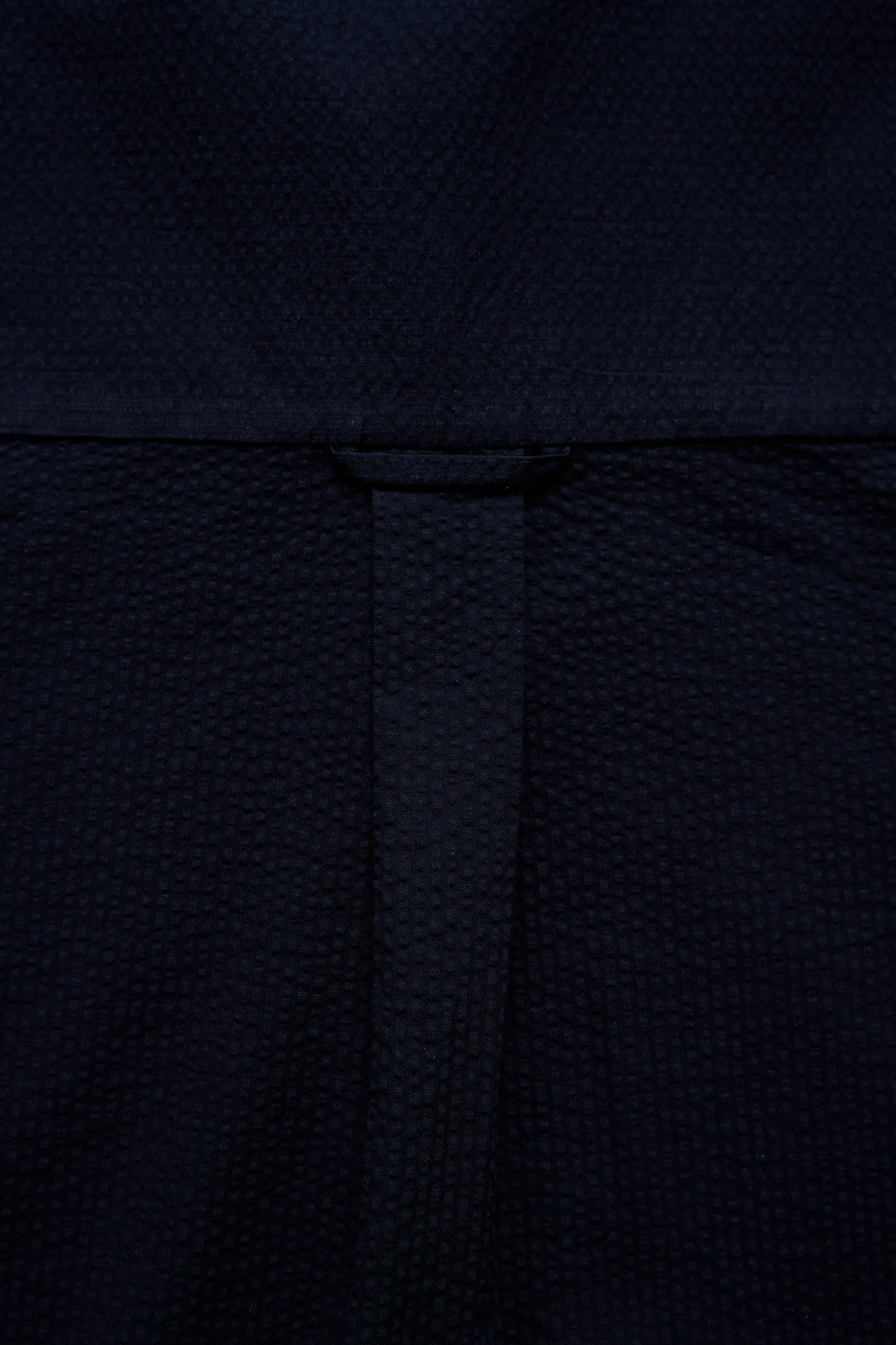 Band Collar Seersucker Shirt sold by SLOU product image thumbnail 4