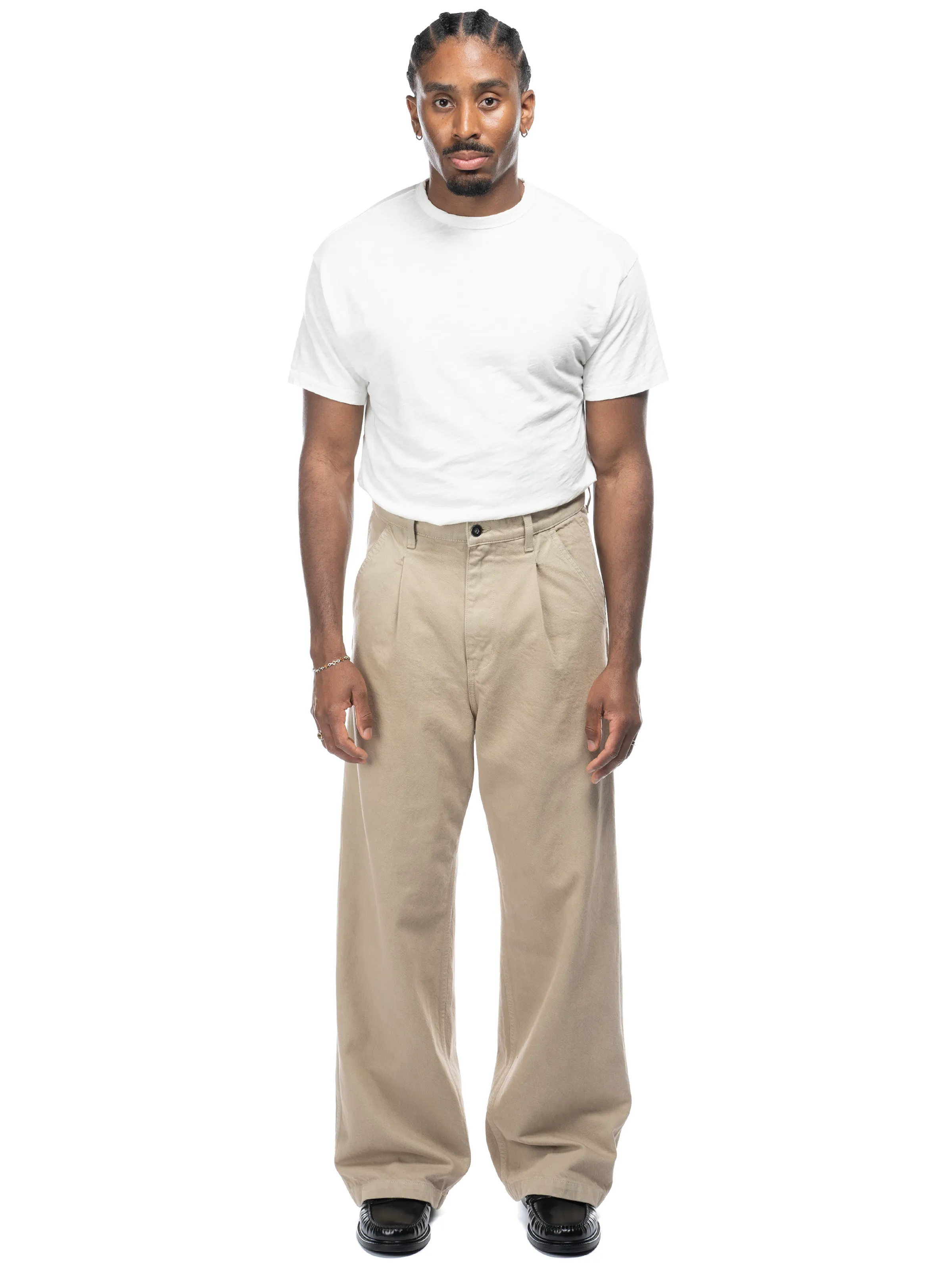 Studio Cotton Trouser - Tan sold by Bare Knuckles