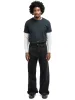 Javier Wide Leg Jeans - Rinsed Black sold by Bare Knuckles
