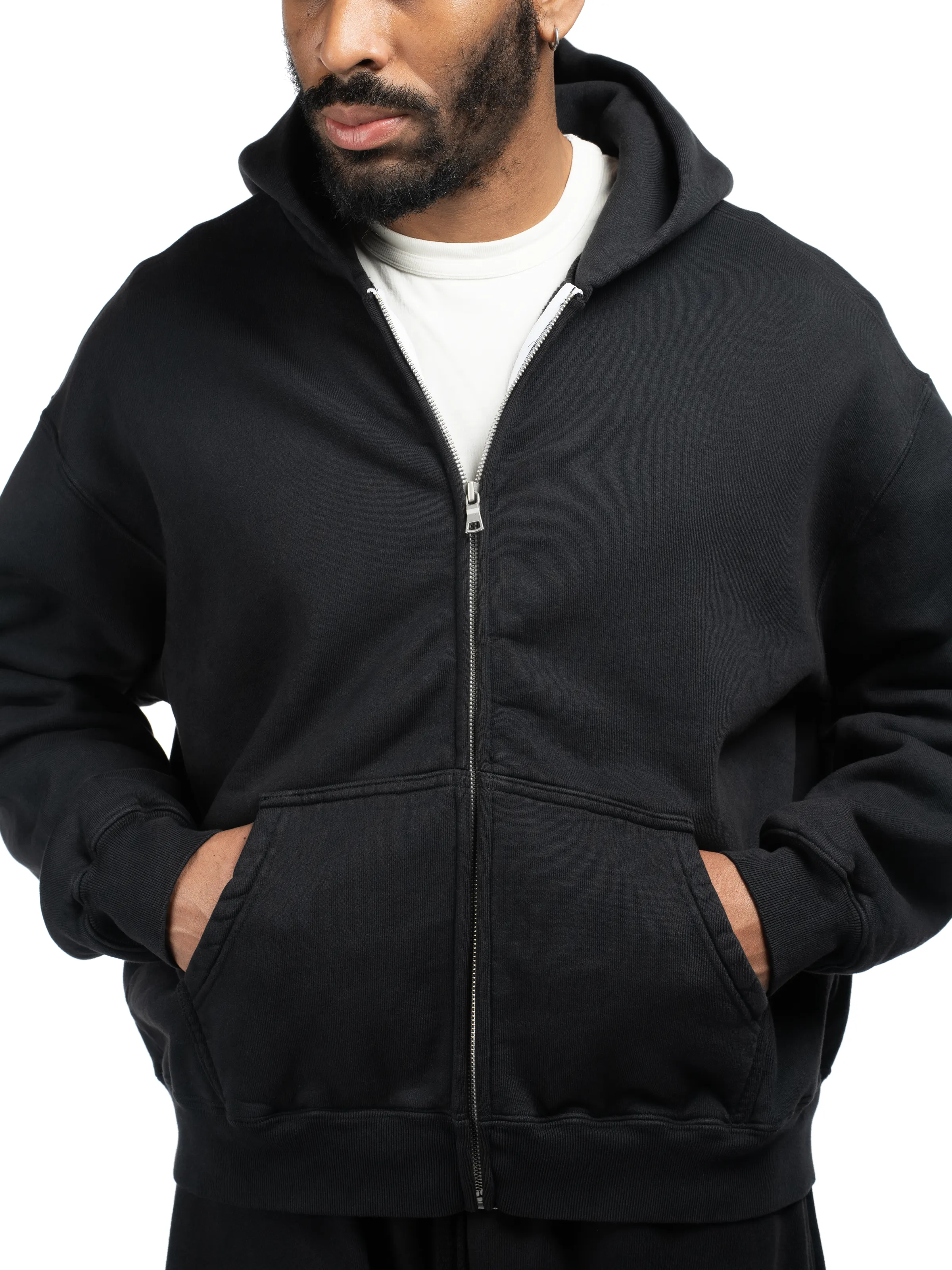 Basics Zip Hoodie sold by Bare Knuckles product image thumbnail 2