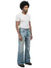 Serge Loose Bootcut Jeans - Dusk Indigo sold by Bare Knuckles