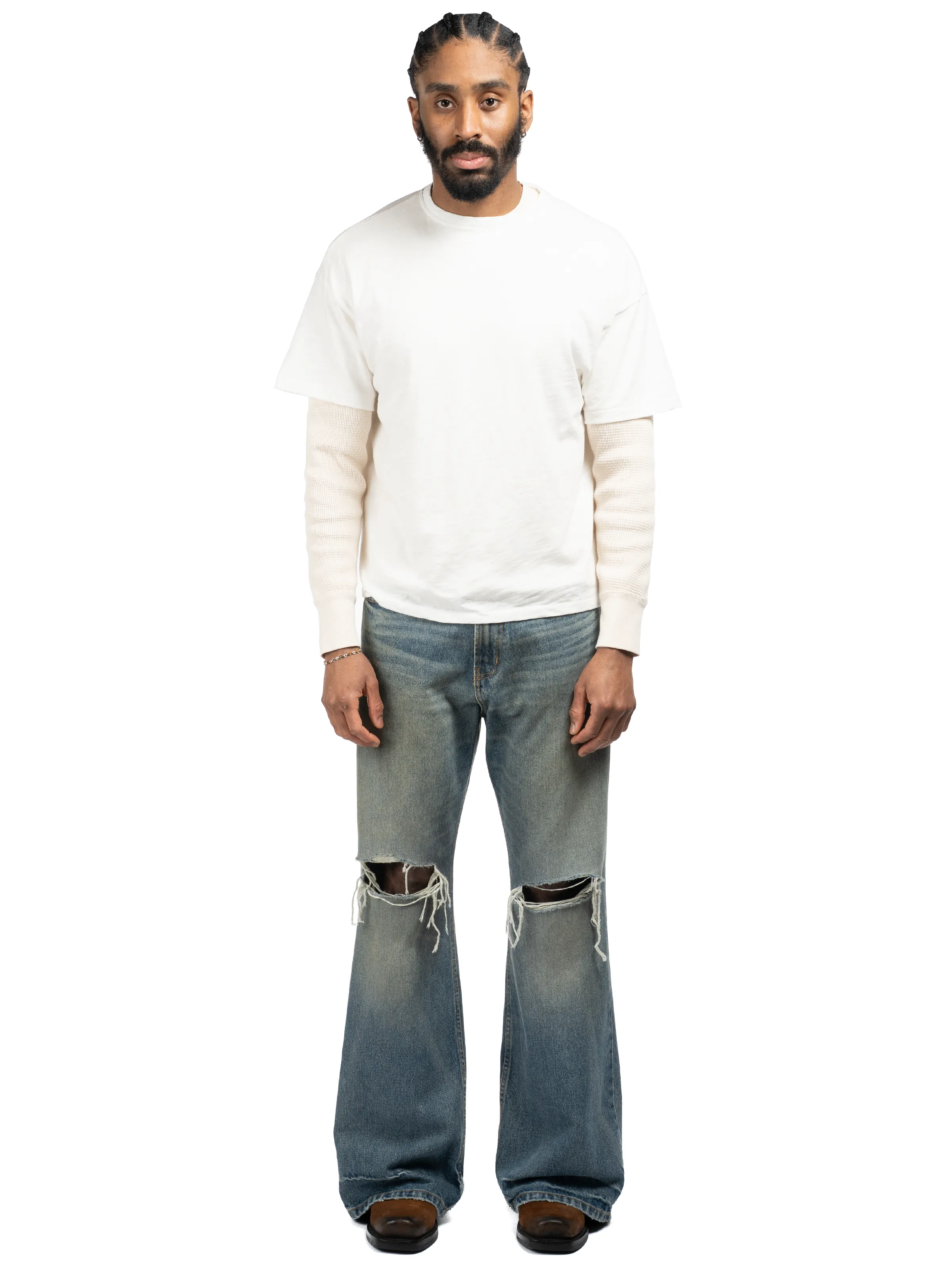 Serge Loose Bootcut Jeans sold by Bare Knuckles