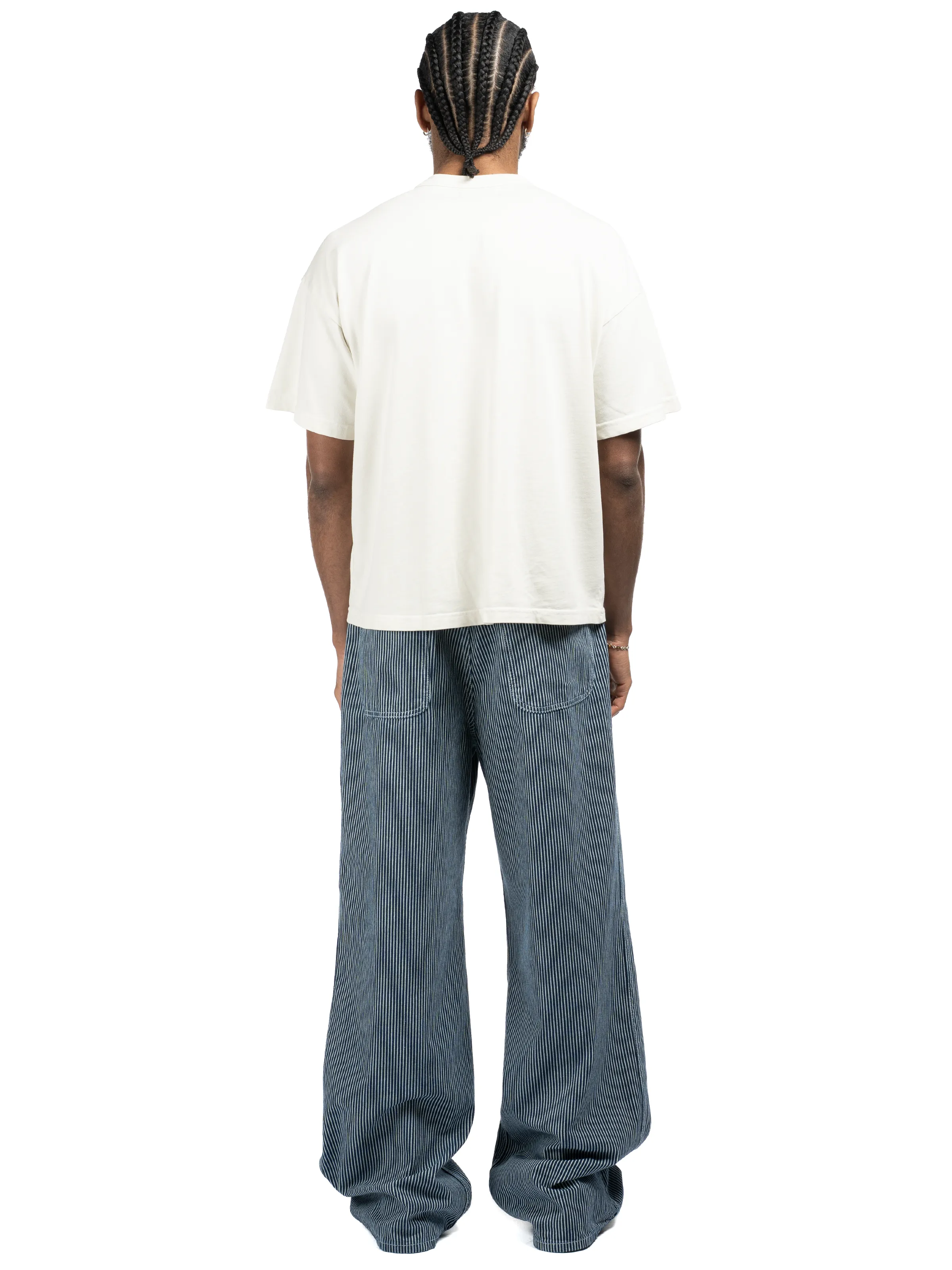 Hickory Stripe Service Pant - Rinsed Raw sold by Bare Knuckles product image thumbnail 4