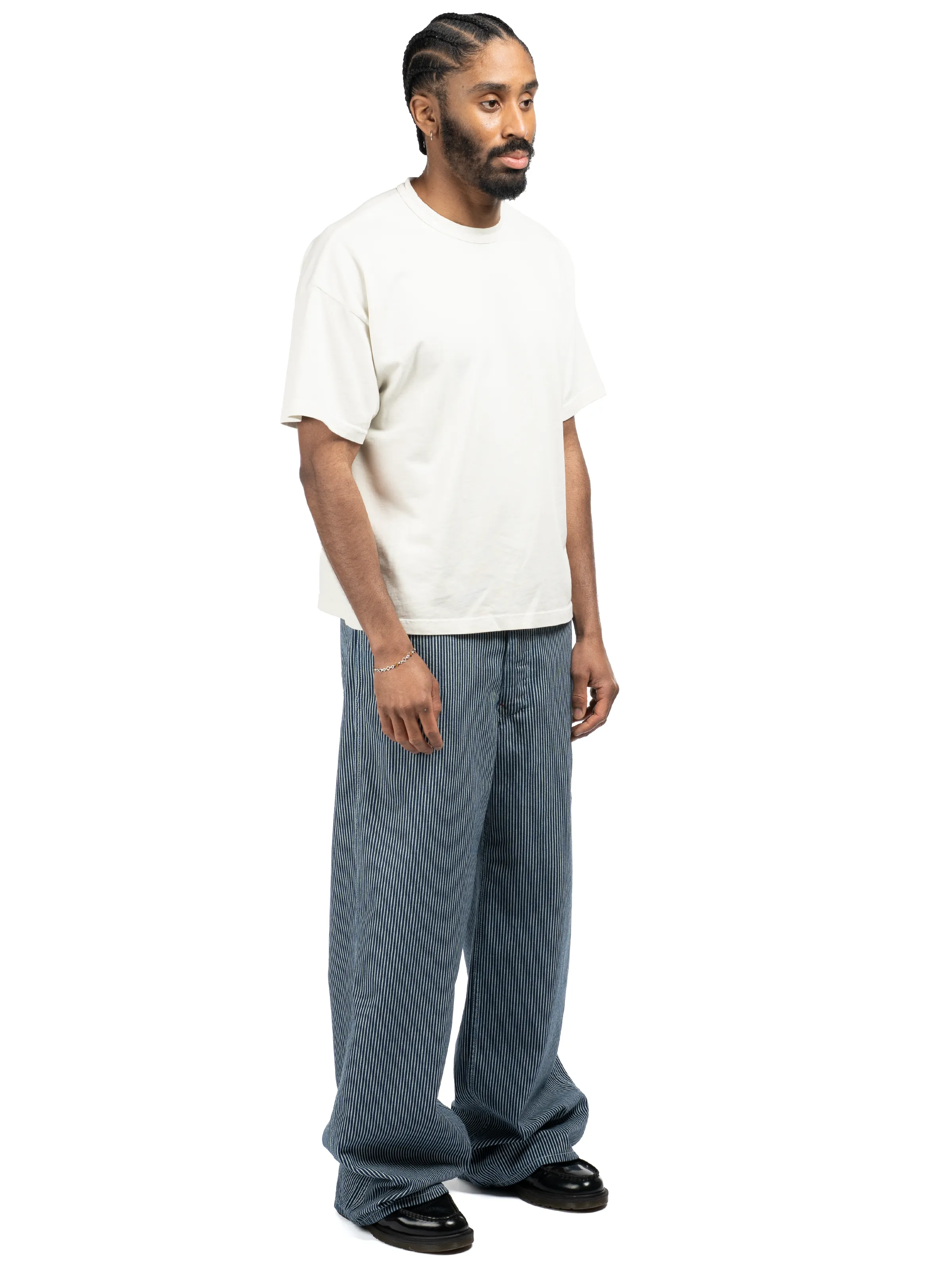 Hickory Stripe Service Pant - Rinsed Raw sold by Bare Knuckles product image thumbnail 3