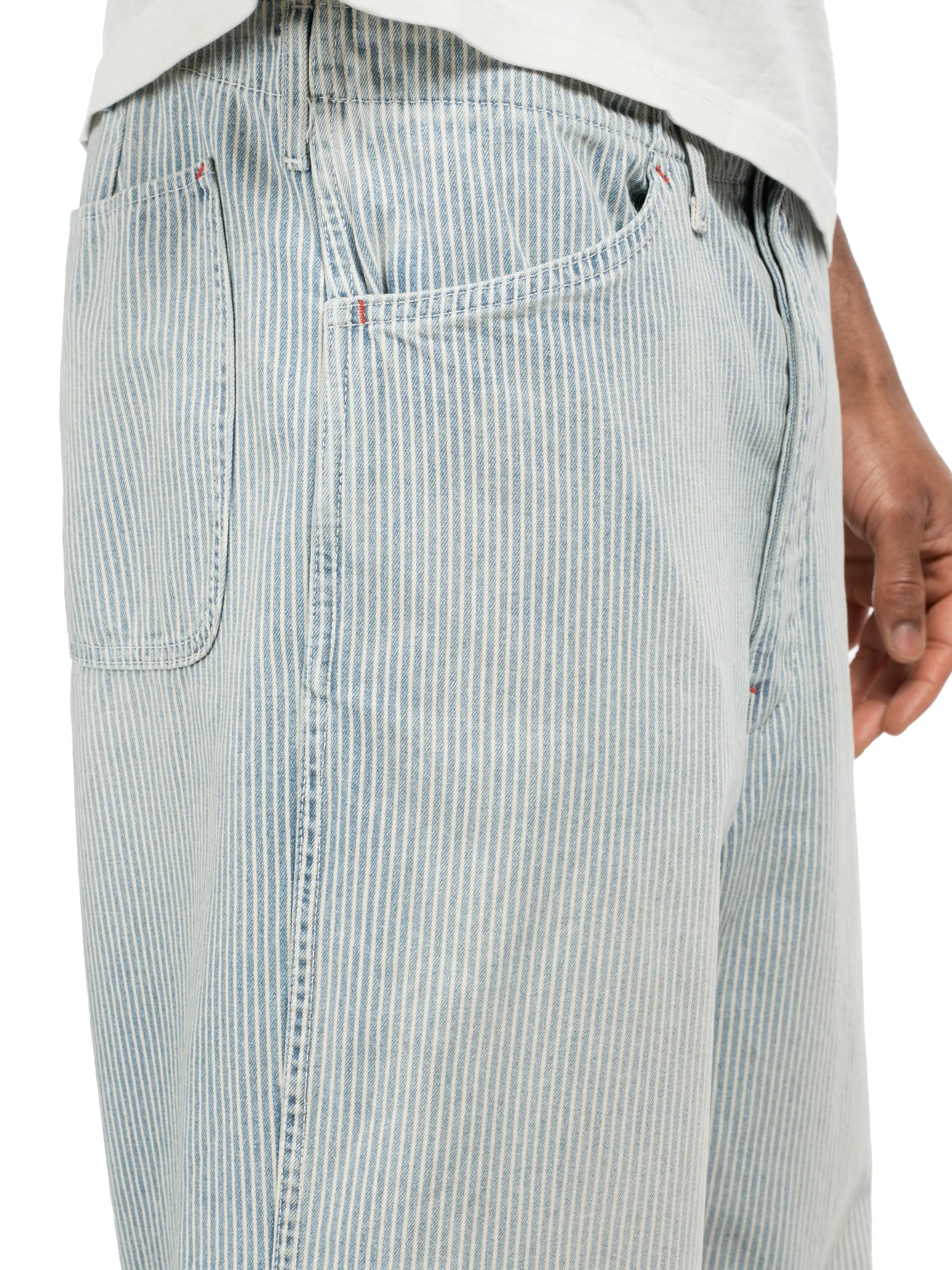 Hickory Stripe Service Pant - Faded Wash sold by Bare Knuckles product image thumbnail 5