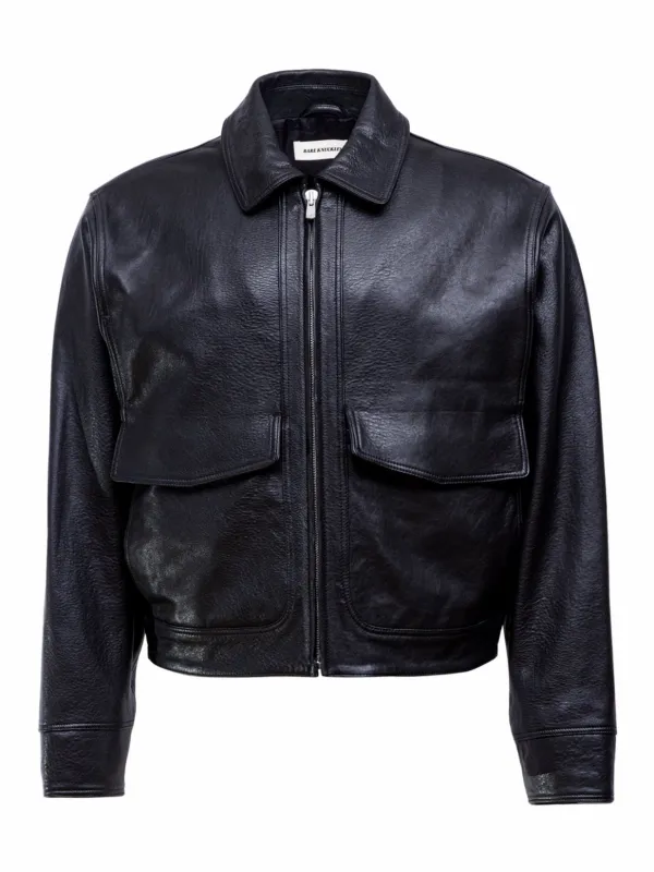 Leather Cruiser Jacket made by Bare Knuckles