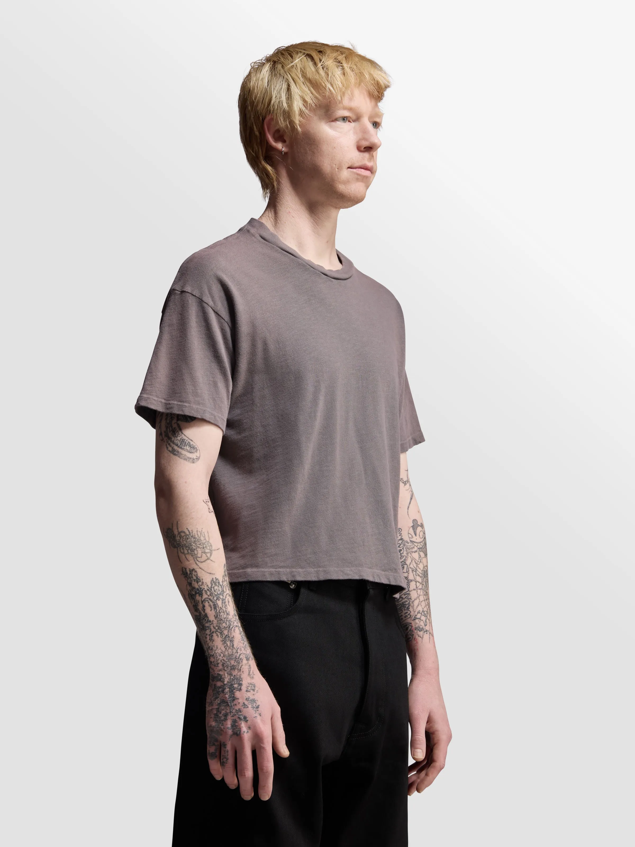 Shrunken Slub T-Shirt sold by Bare Knuckles product image thumbnail 4