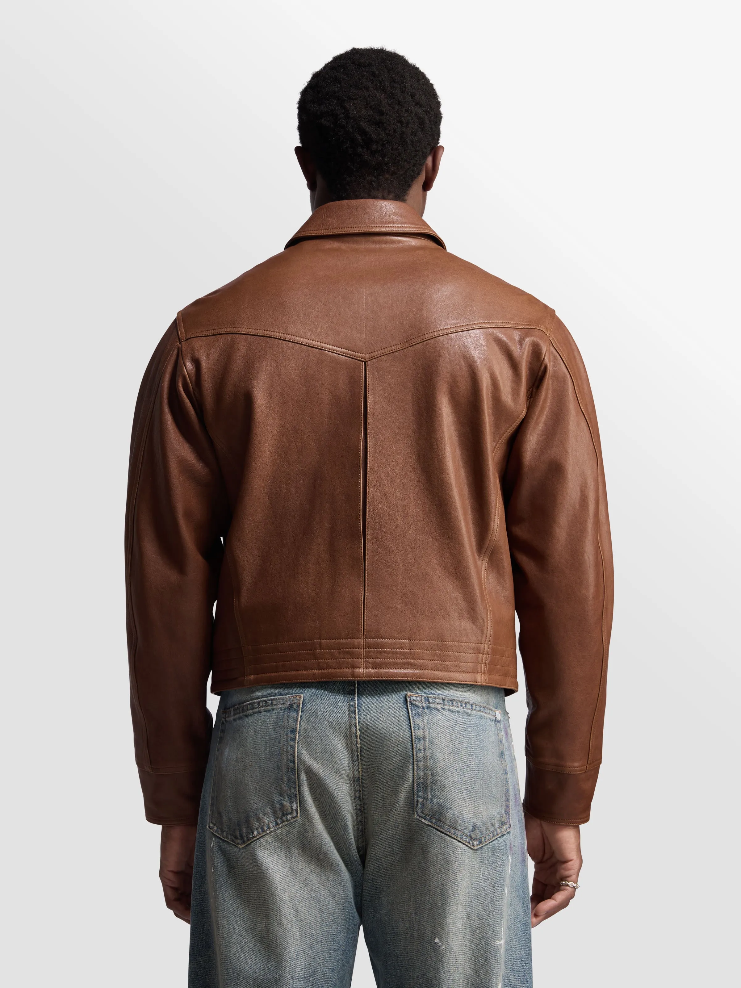 Leather Cruiser Jacket sold by Bare Knuckles product image thumbnail 5