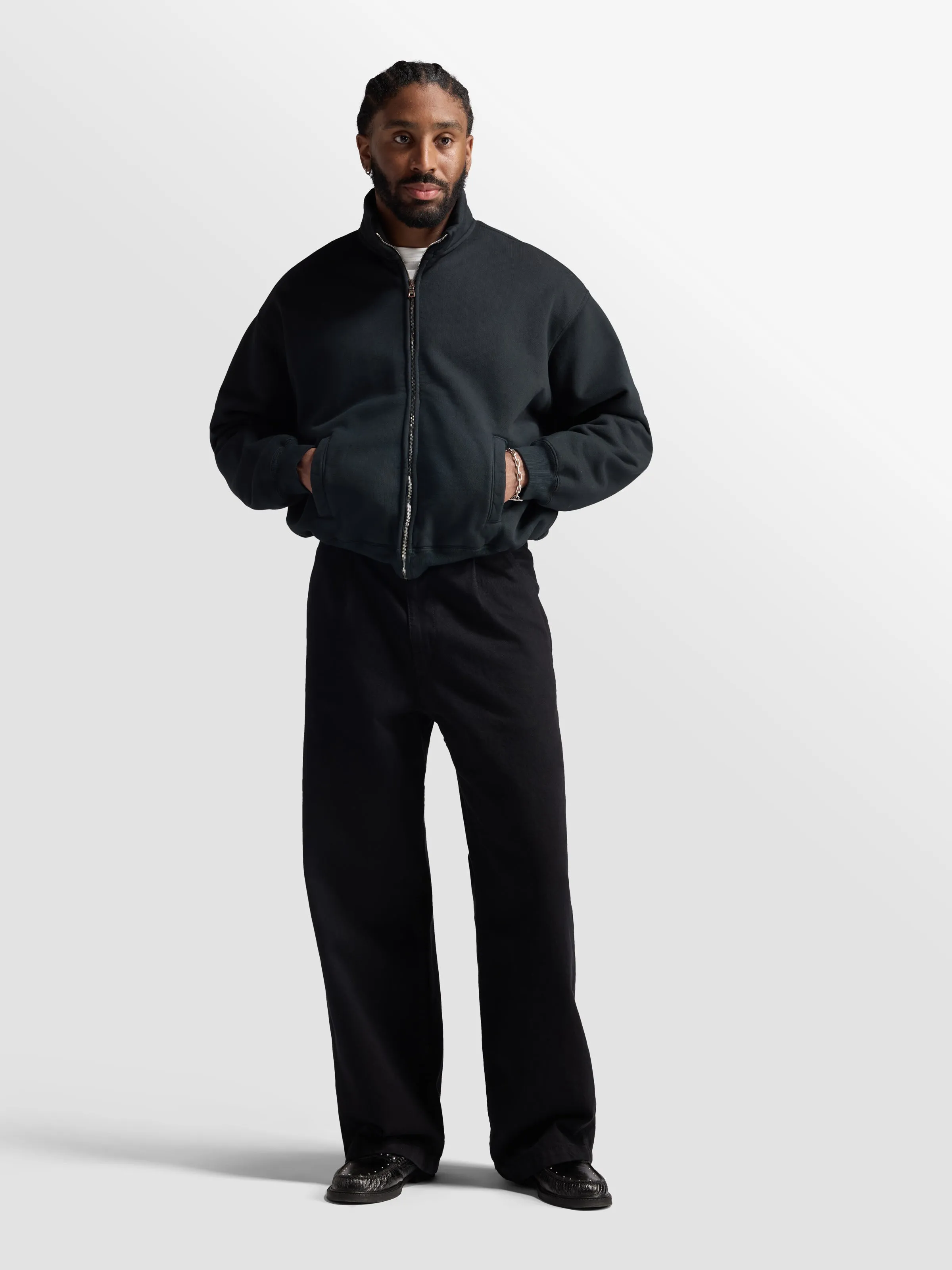 Basics Full Zip Sweatshirt sold by Bare Knuckles product image thumbnail 2