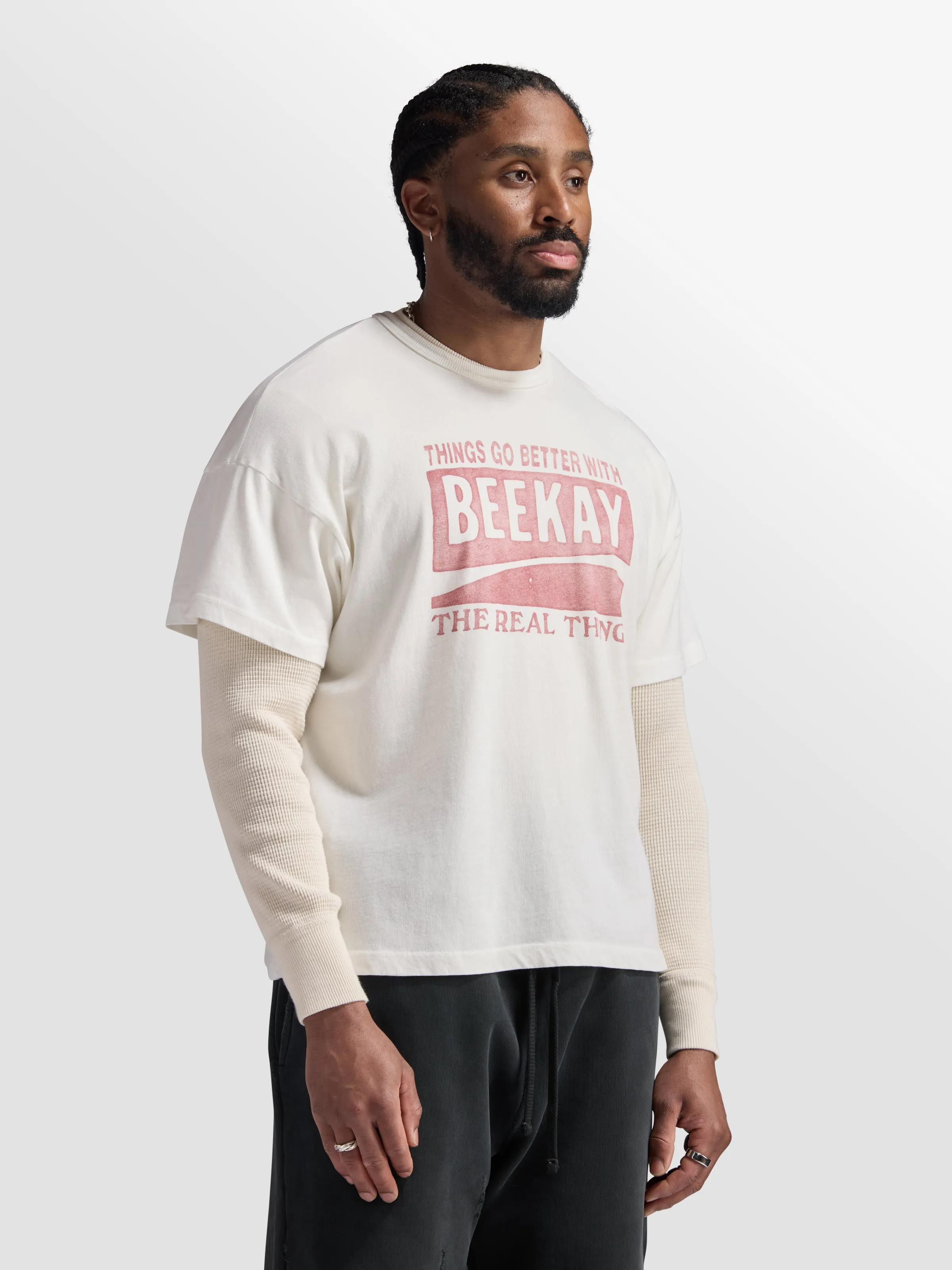 Real Thing Basics T-Shirt sold by Bare Knuckles product image thumbnail 5