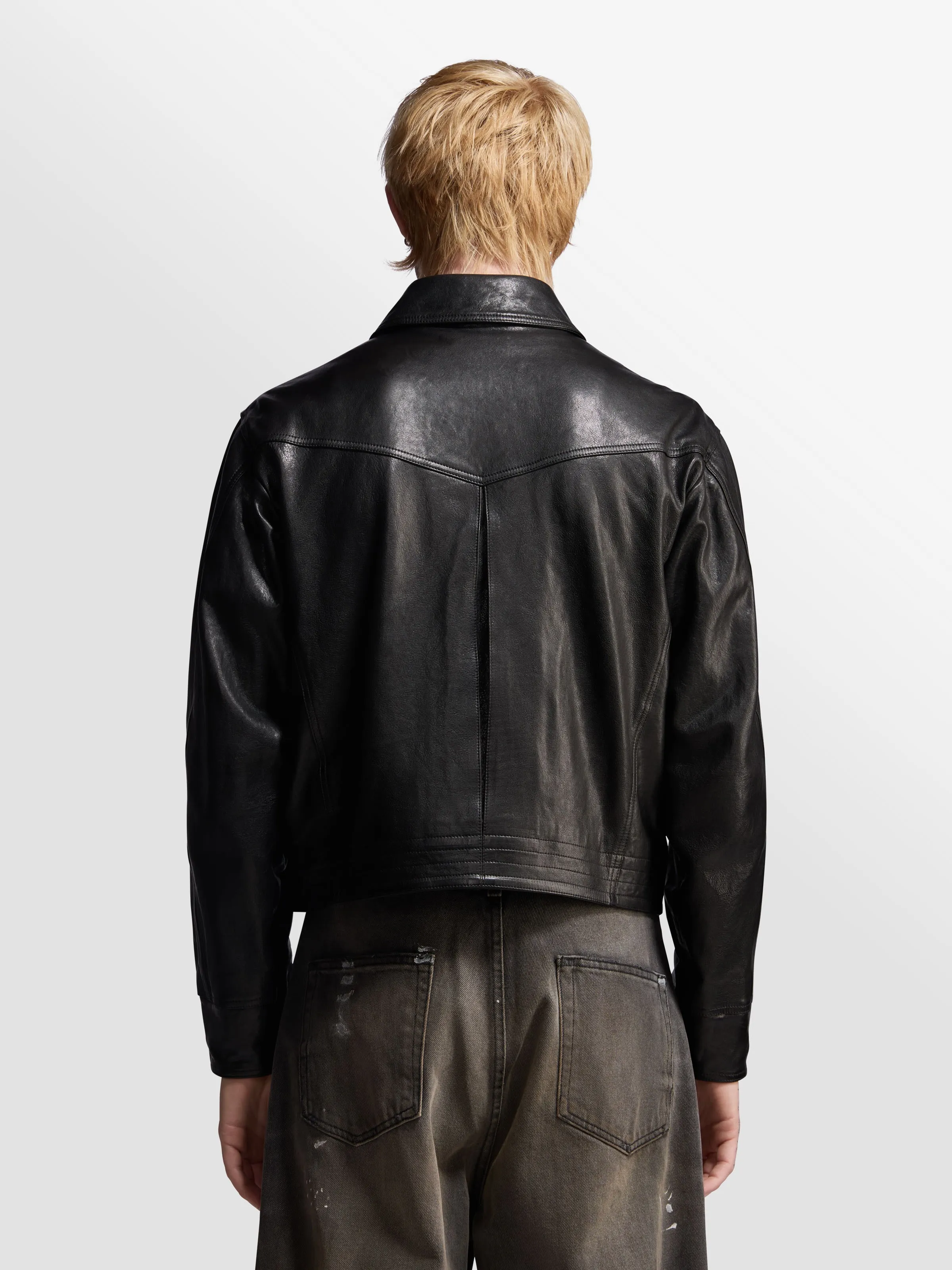 Leather Cruiser Jacket sold by Bare Knuckles product image thumbnail 5