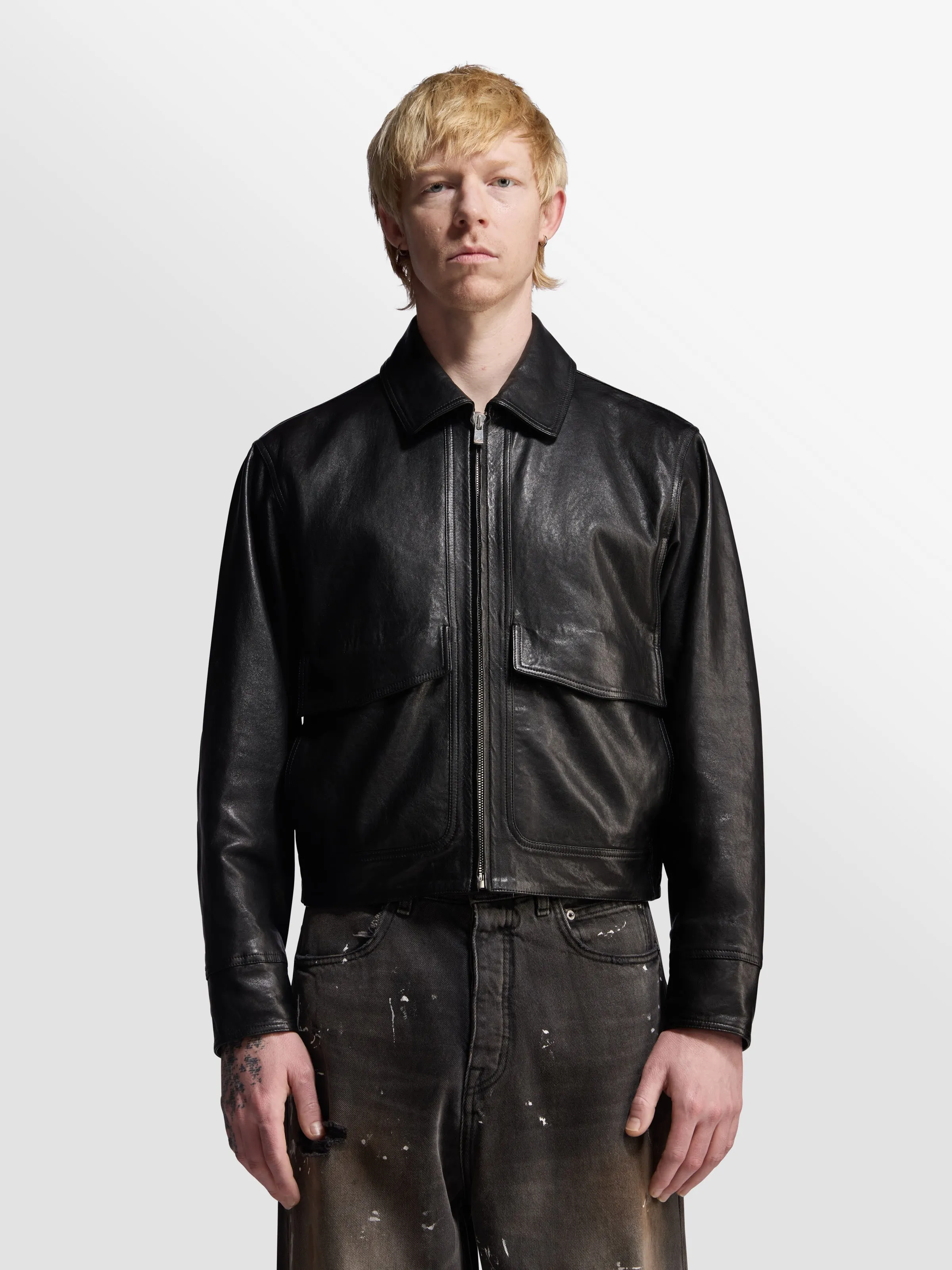 Leather Cruiser Jacket sold by Bare Knuckles product image thumbnail 3