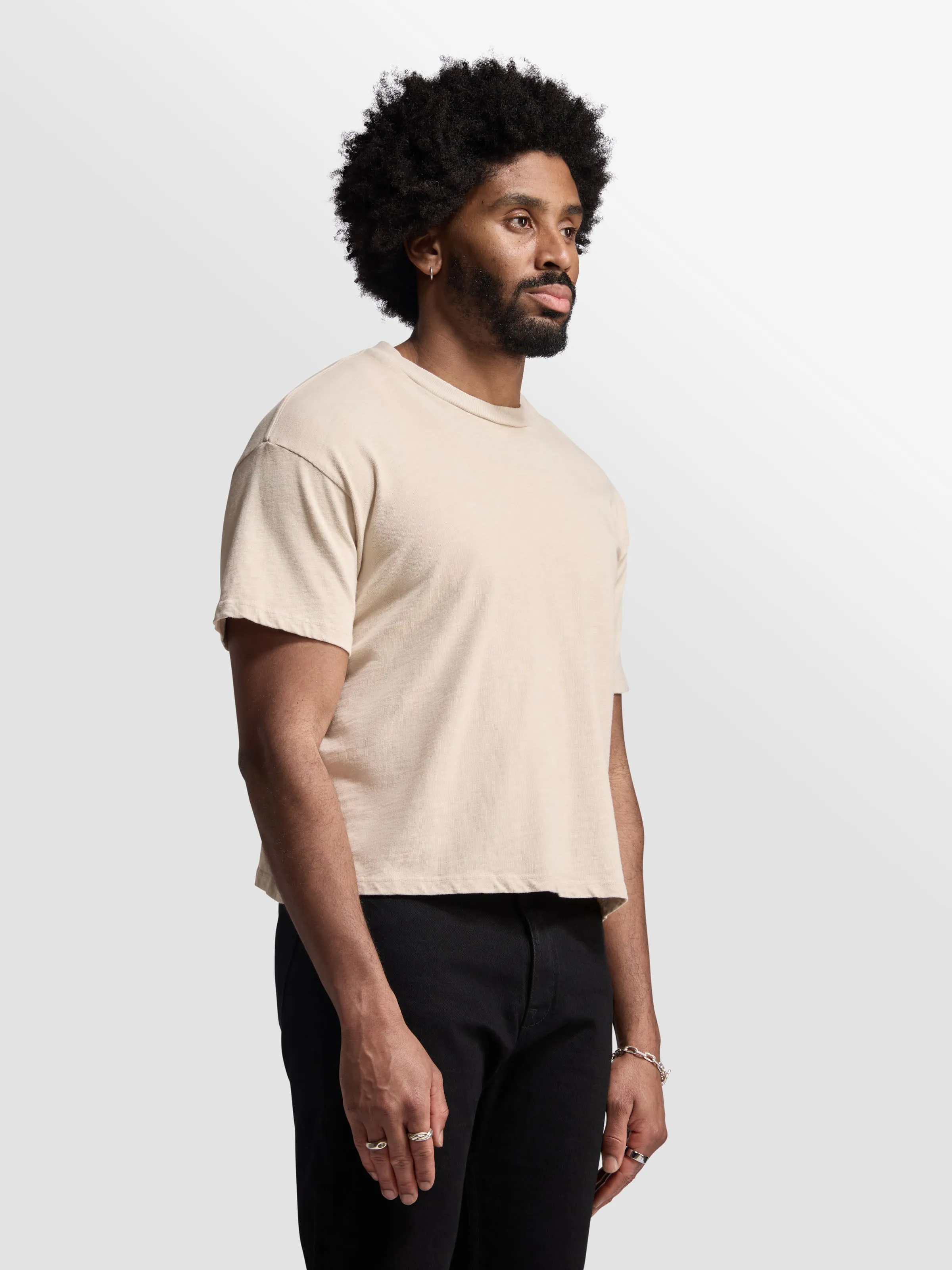 Shrunken Slub T-Shirt sold by Bare Knuckles product image thumbnail 4