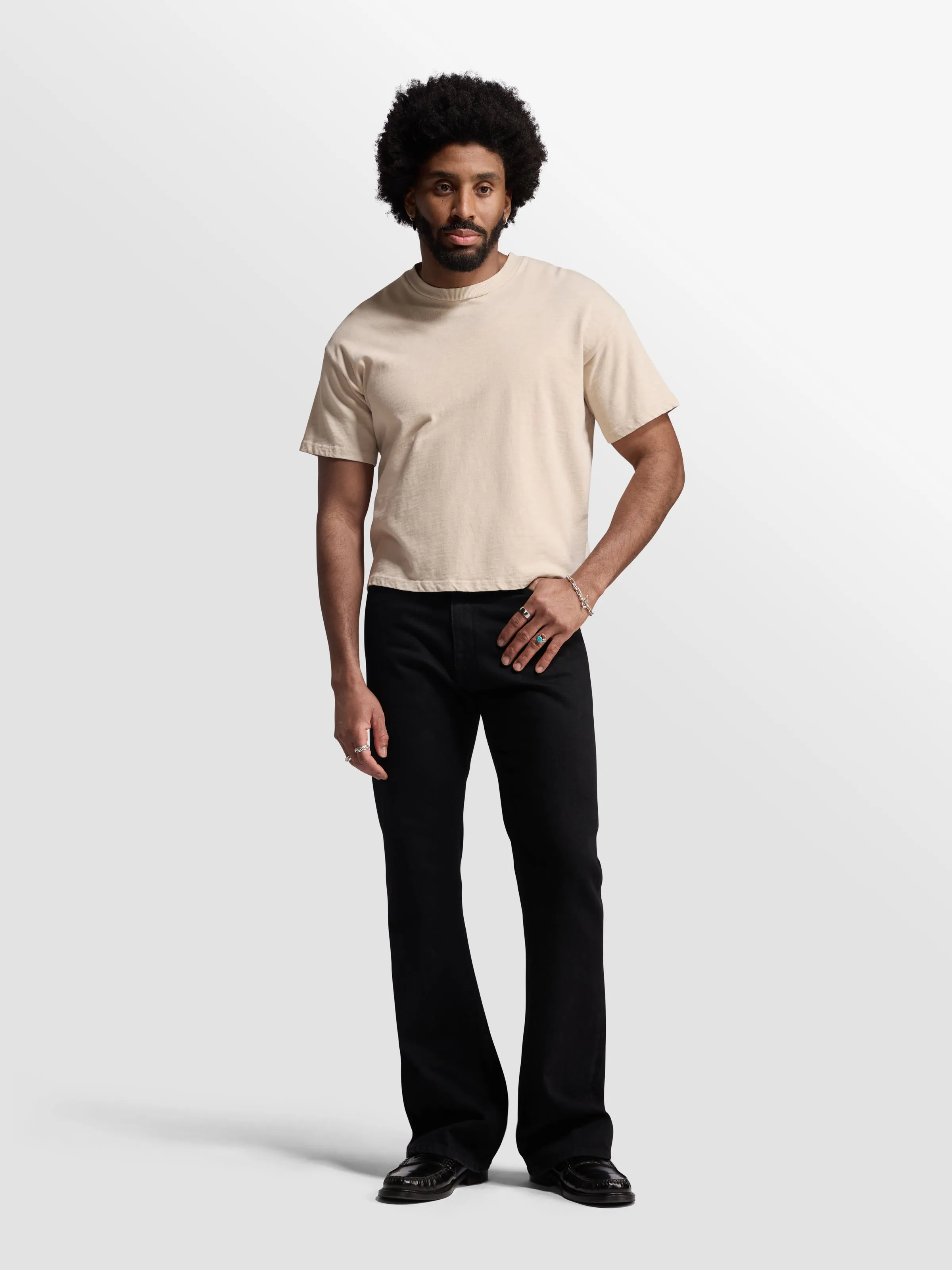 Shrunken Slub T-Shirt sold by Bare Knuckles product image thumbnail 2