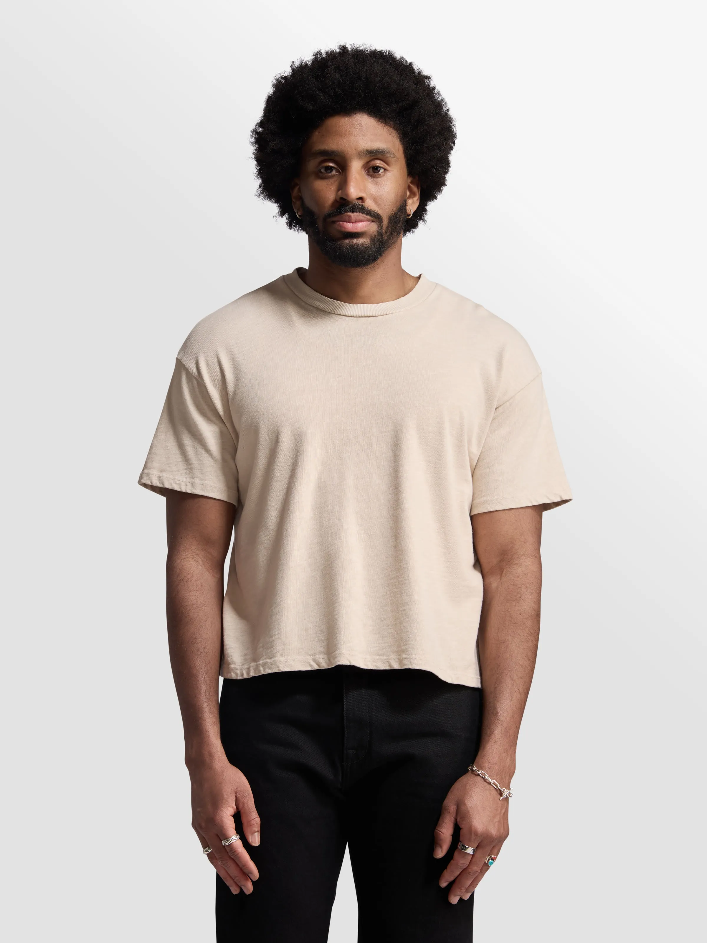 Shrunken Slub T-Shirt sold by Bare Knuckles product image thumbnail 3