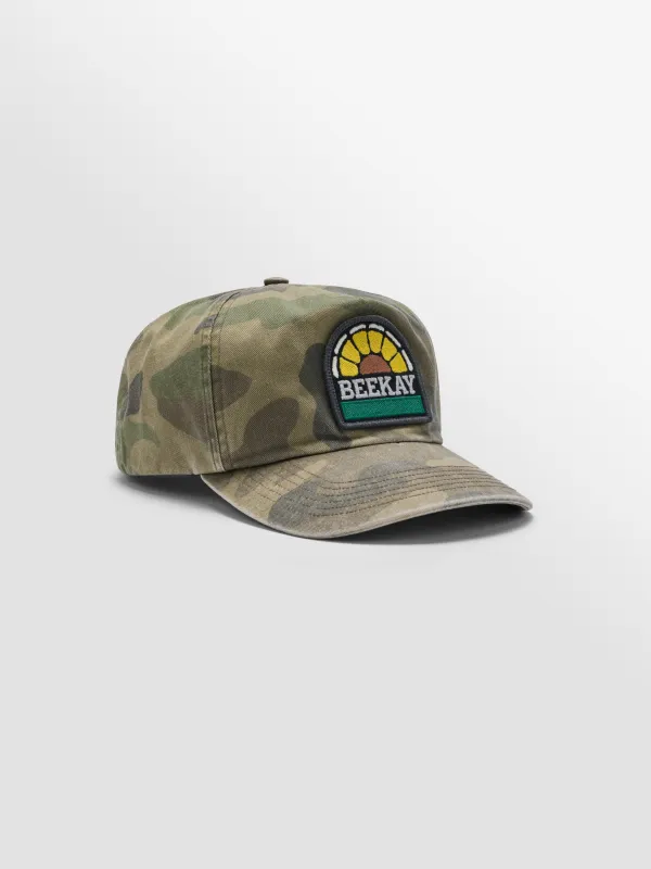 Sunflower Logo Camo Hat made by Bare Knuckles
