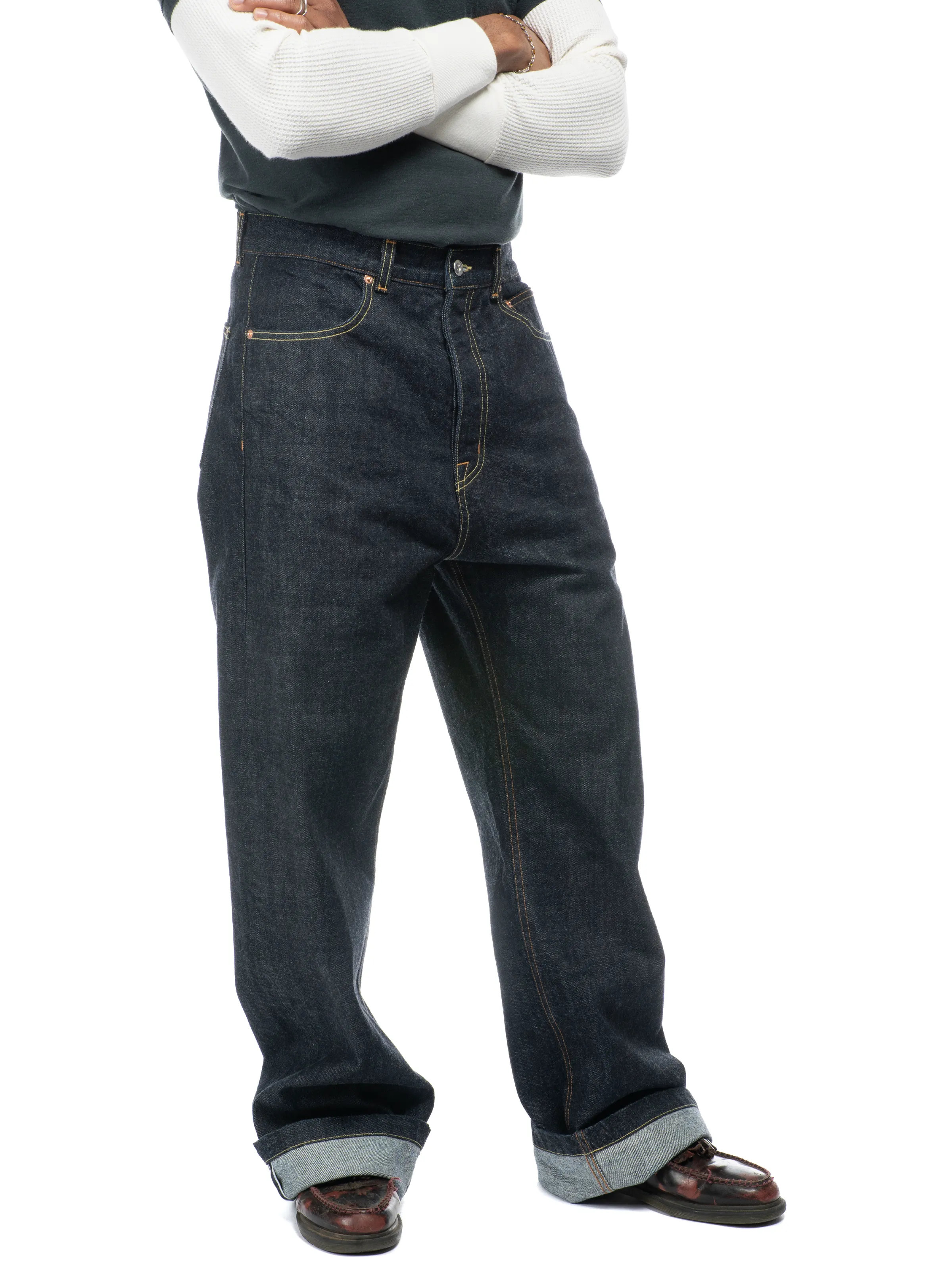 Javier Wide Leg Jeans - Japanese Selvedge sold by Bare Knuckles product image thumbnail 2