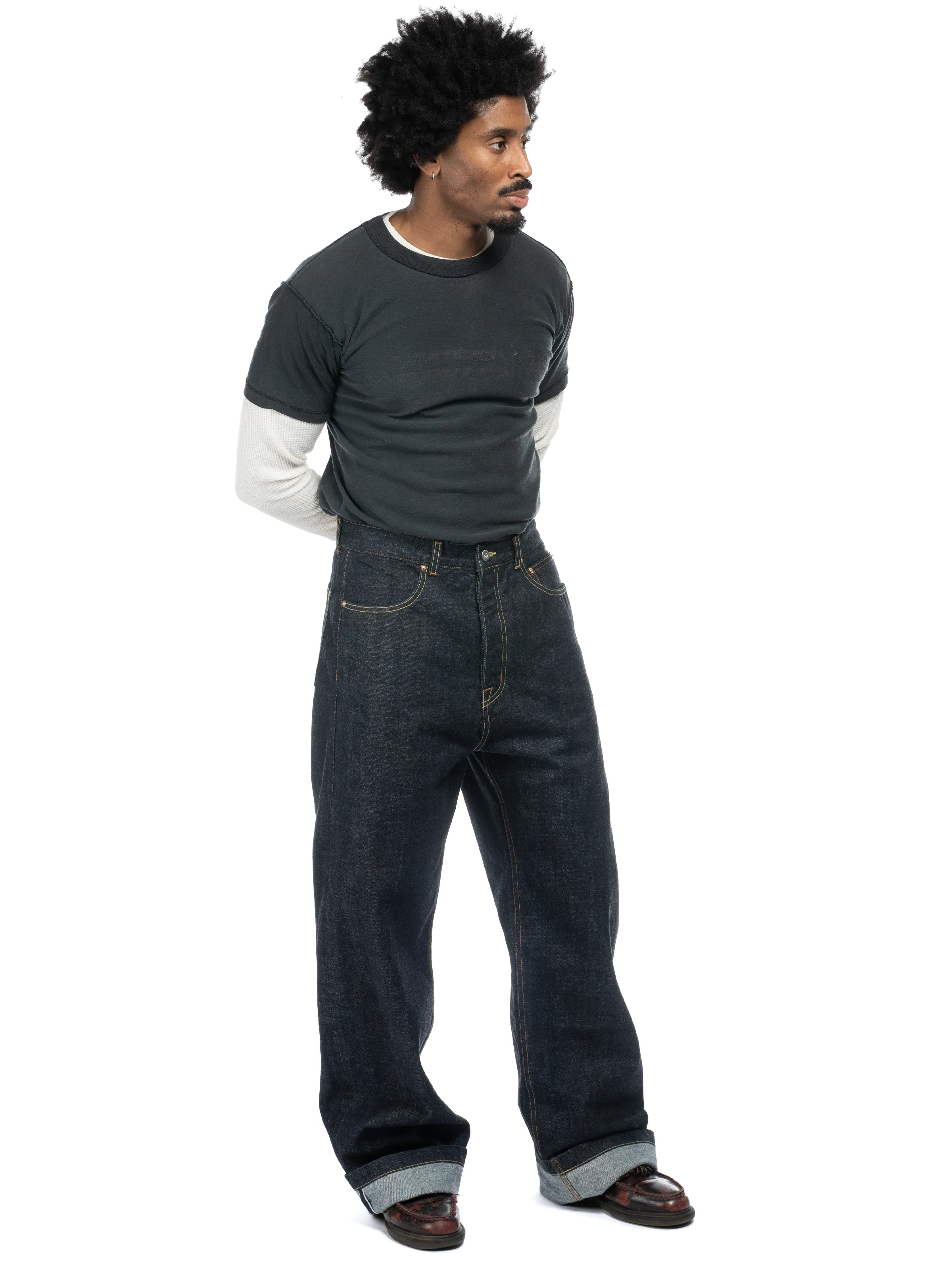 Javier Wide Leg Jeans - Japanese Selvedge sold by Bare Knuckles product image thumbnail 5