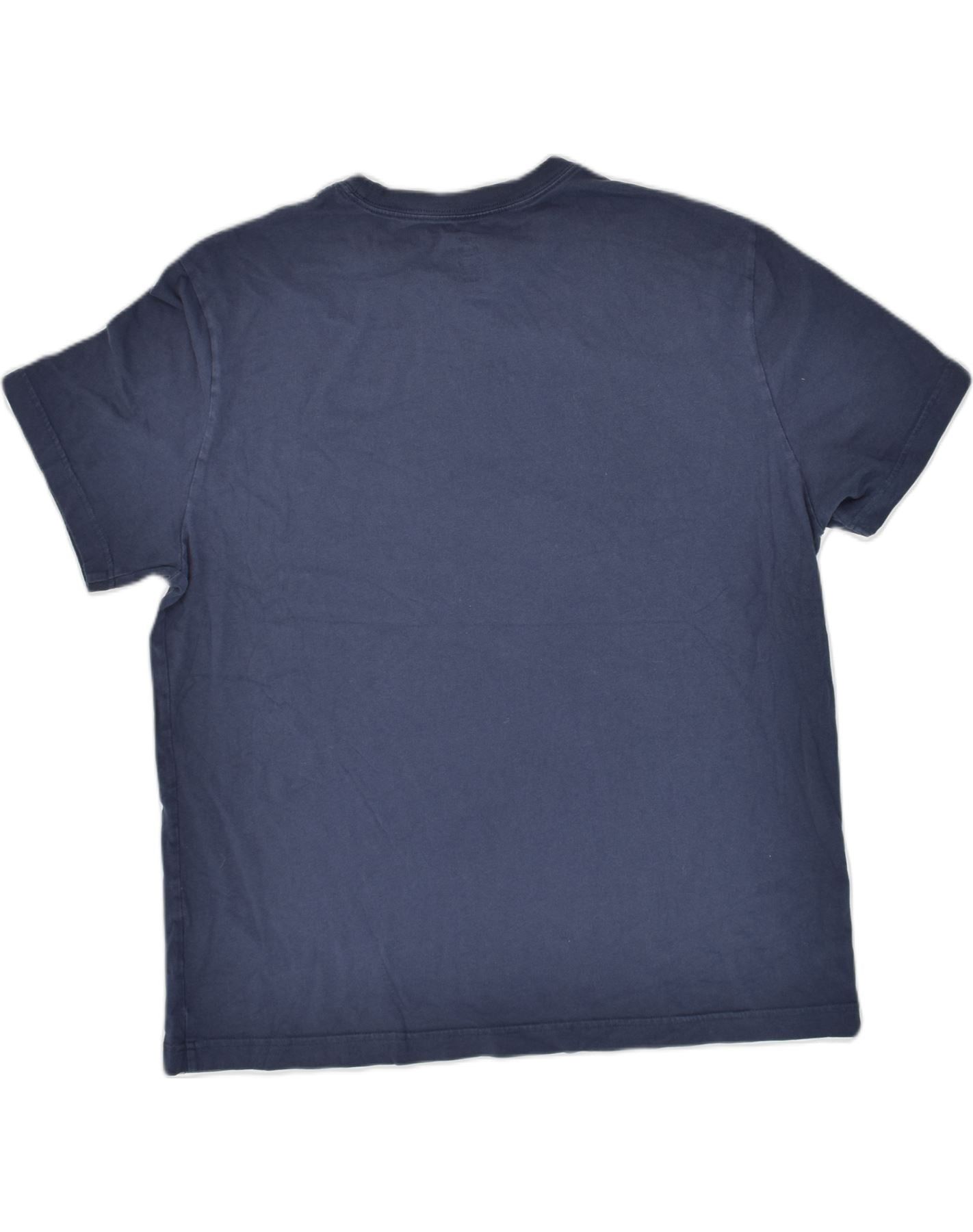 HURLEY Mens Graphic T-Shirt Top XL Navy Blue Cotton sold by Messina Hembry product image thumbnail 2