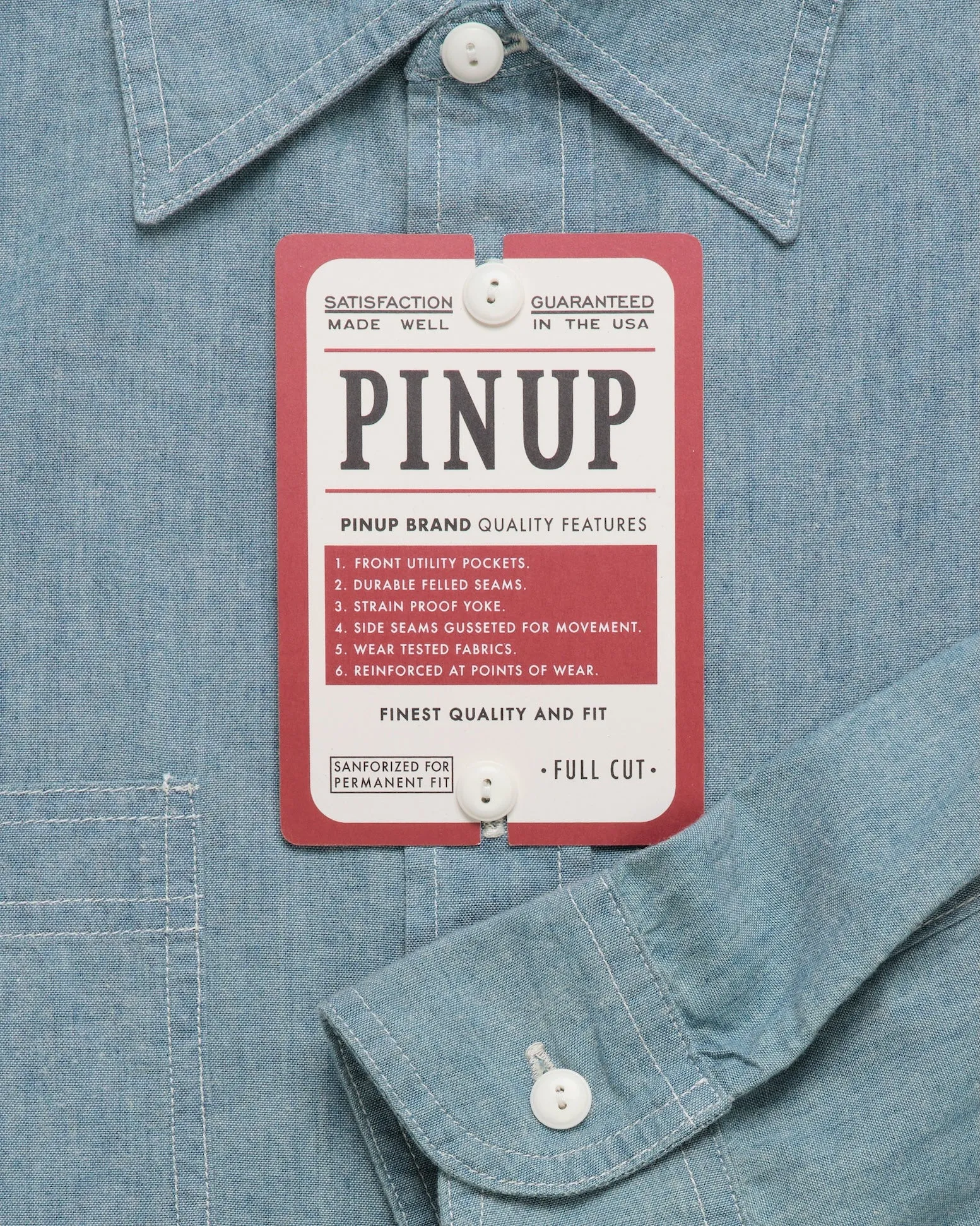 PAINTER'S CHAMBRAY SHIRT sold by Pinup Rags product image thumbnail 4