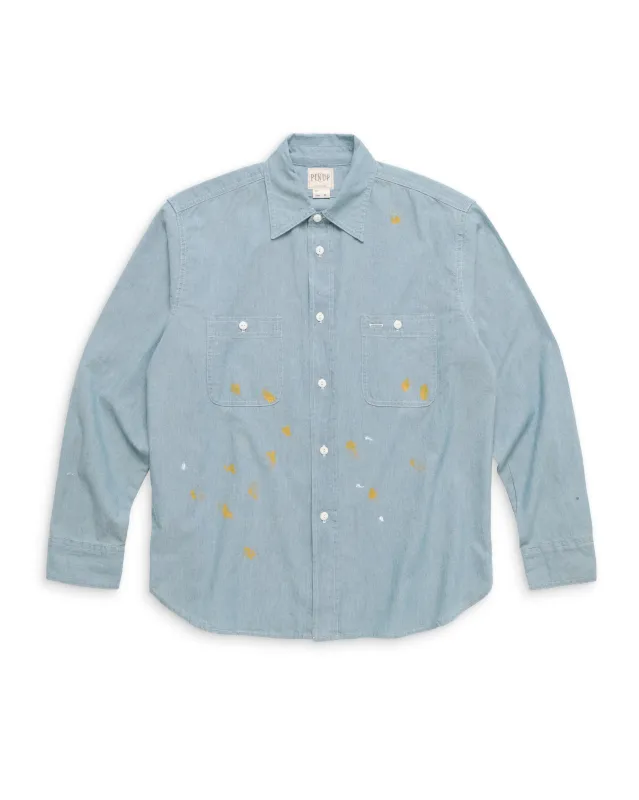 PAINTER'S CHAMBRAY SHIRT made by Pinup Rags