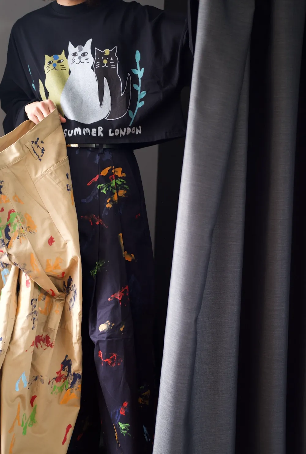 Hi, BAGGY WITH HAND PAINTING sold by Shinyakozuka product image thumbnail 3